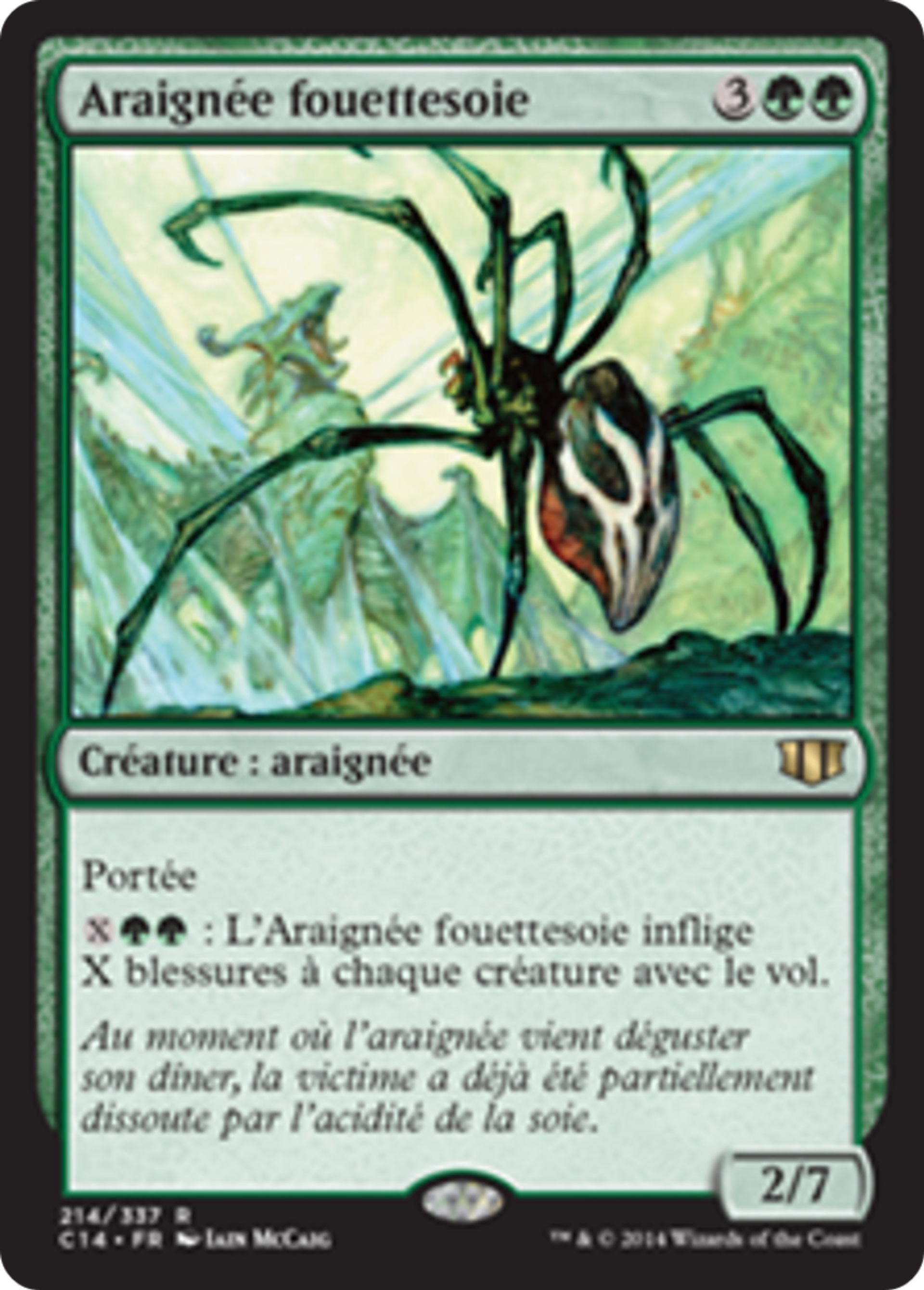 Araignée fouettesoie — Commander 2014 — Magic: The Gathering