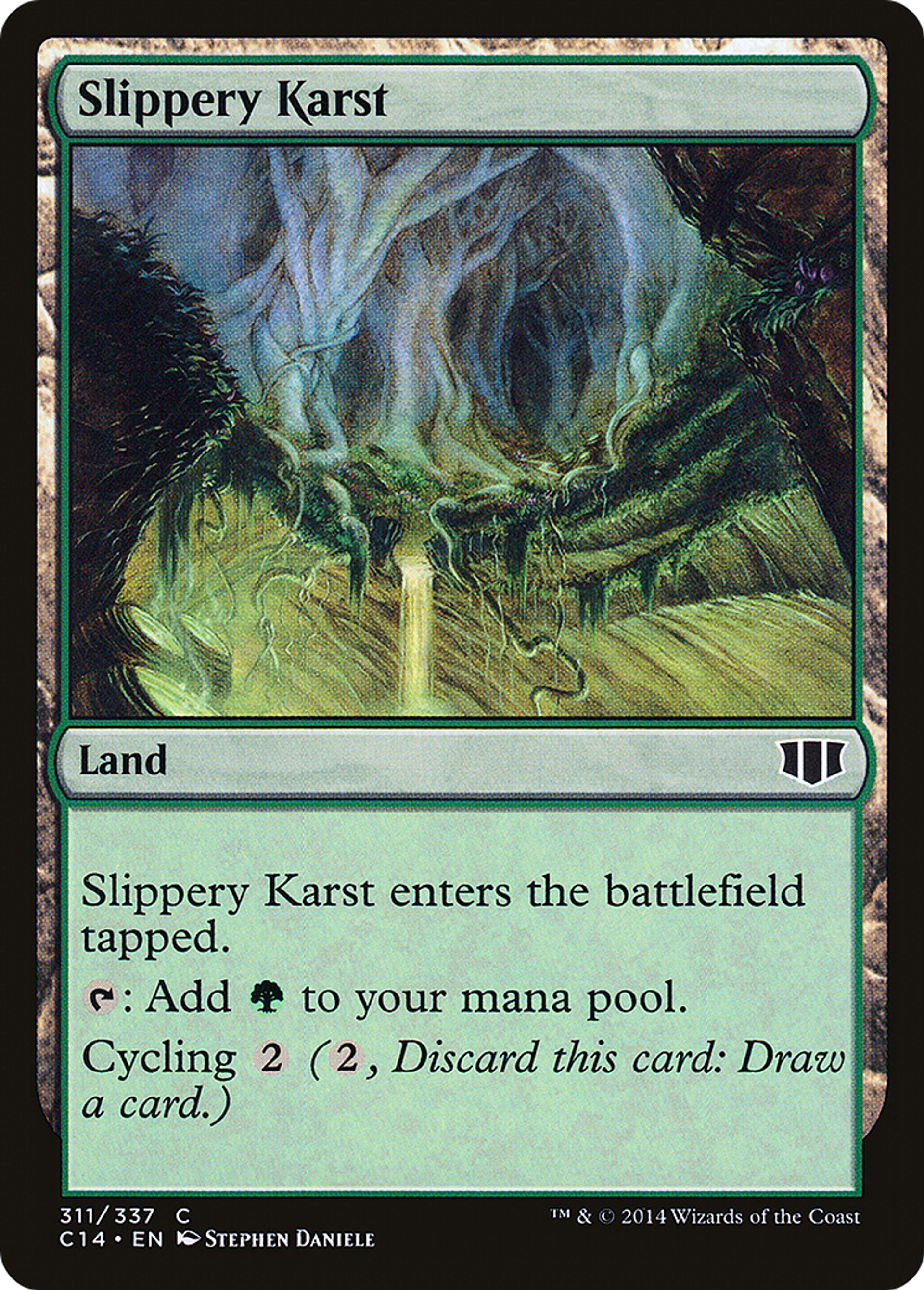 Slippery Karst — Commander 2014 — Magic: The Gathering