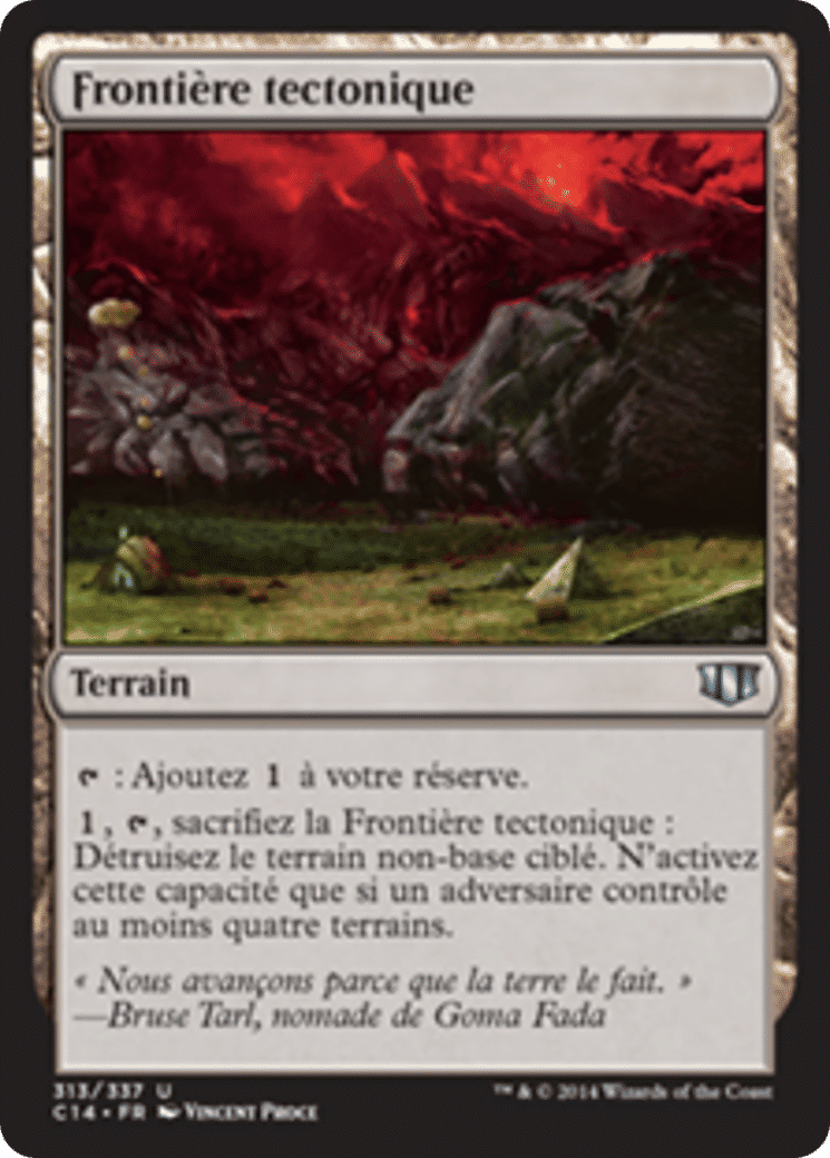 Frontière tectonique — Commander 2014 — Magic: The Gathering