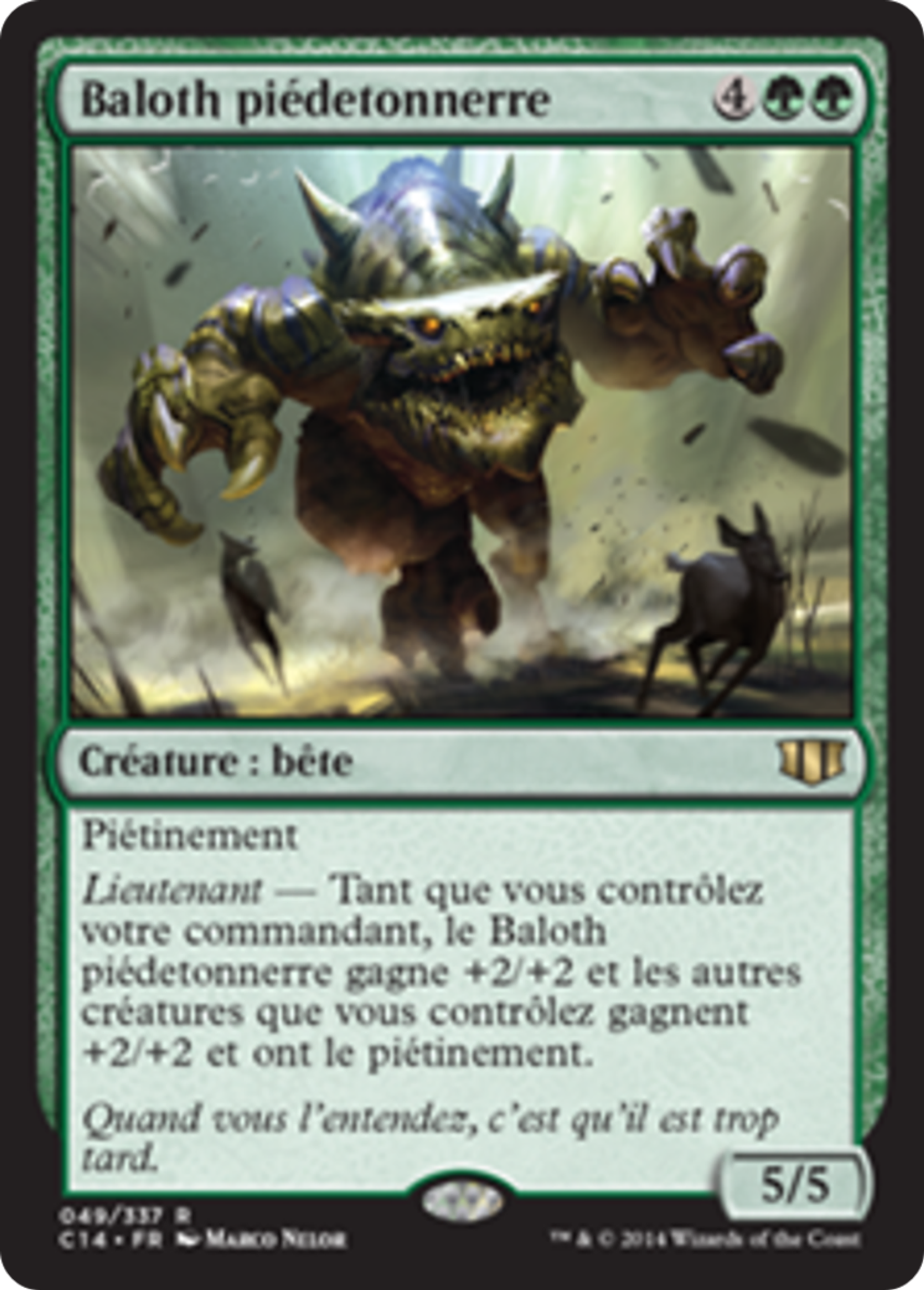 Baloth piédetonnerre — Commander 2014 — Magic: The Gathering