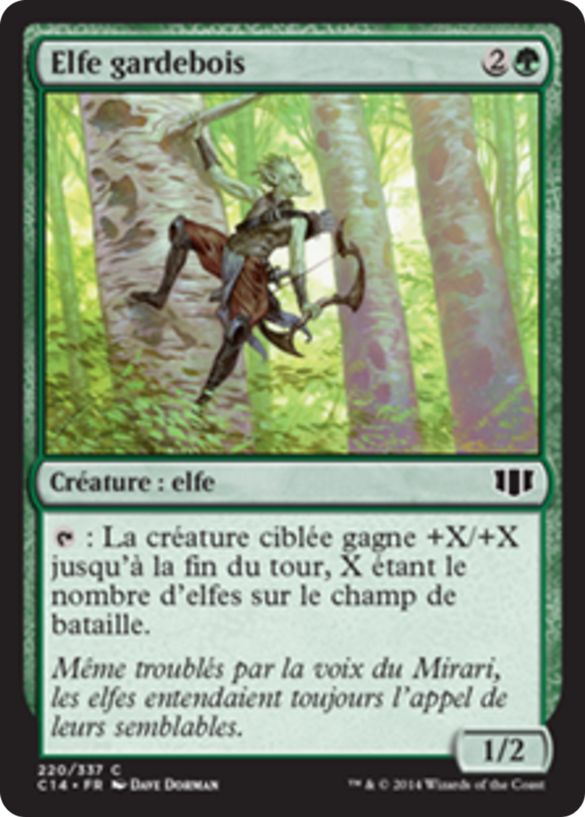 Elfe gardebois — Commander 2014 — Magic: The Gathering