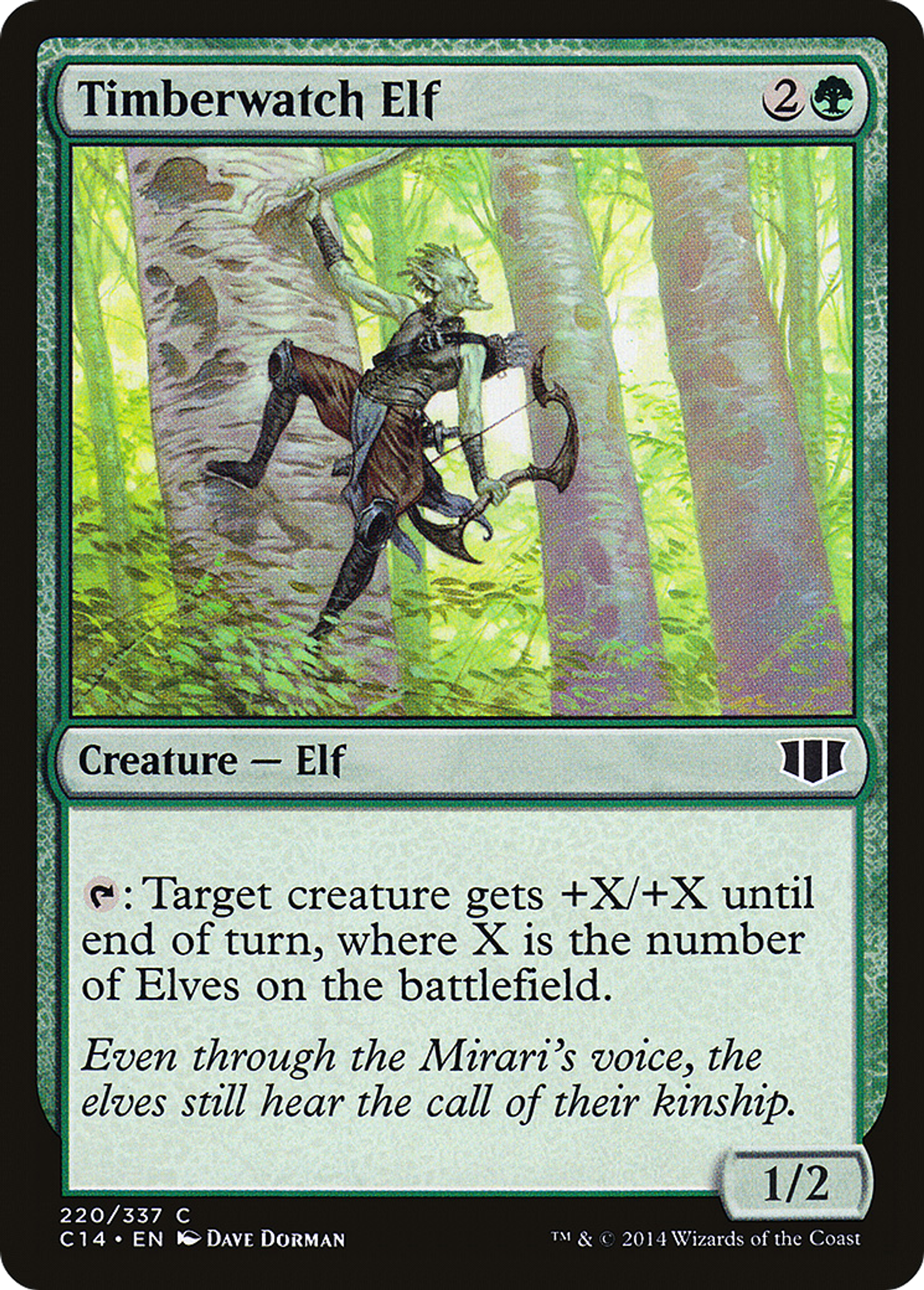 Timberwatch Elf — Commander 2014 — Magic: The Gathering