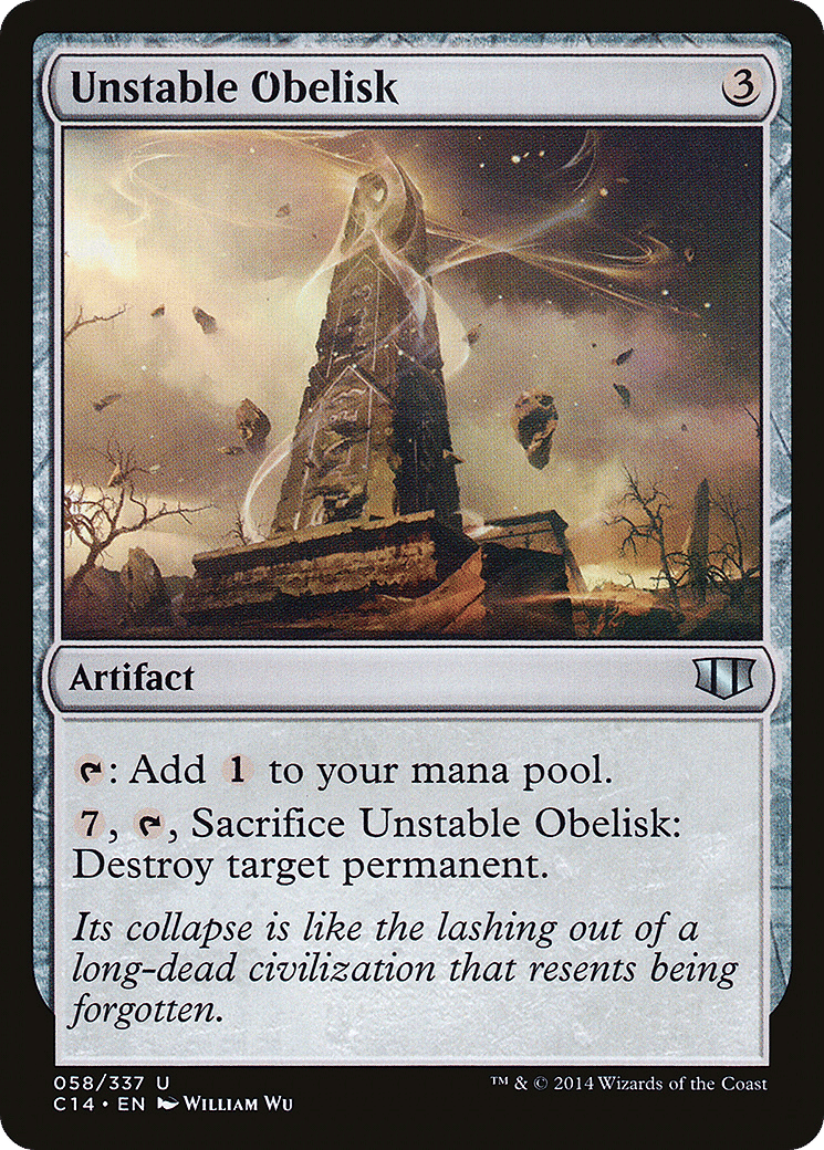 Unstable Obelisk — Commander 2014 — Magic: The Gathering