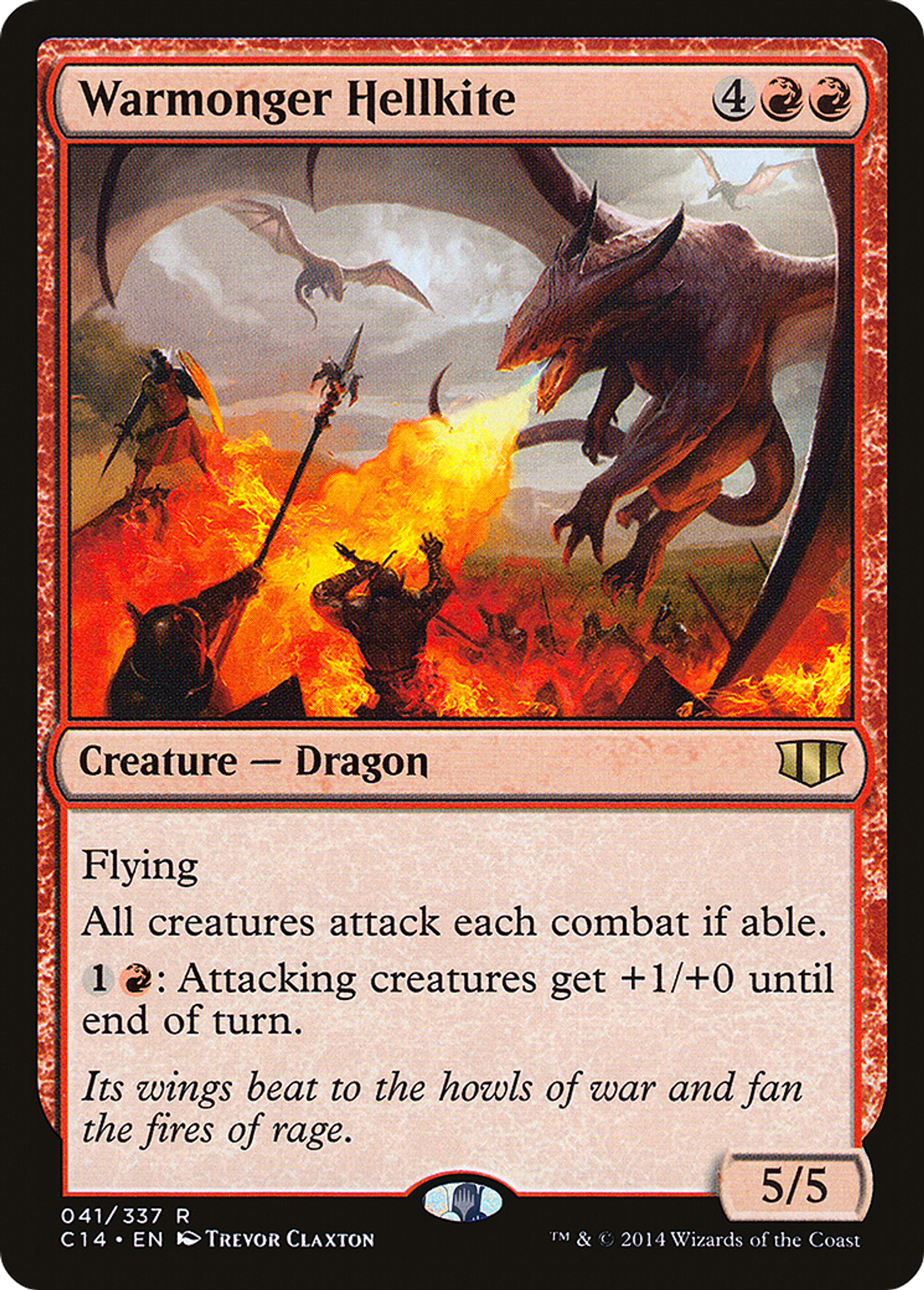 Warmonger Hellkite — Commander 2014 — Magic: The Gathering