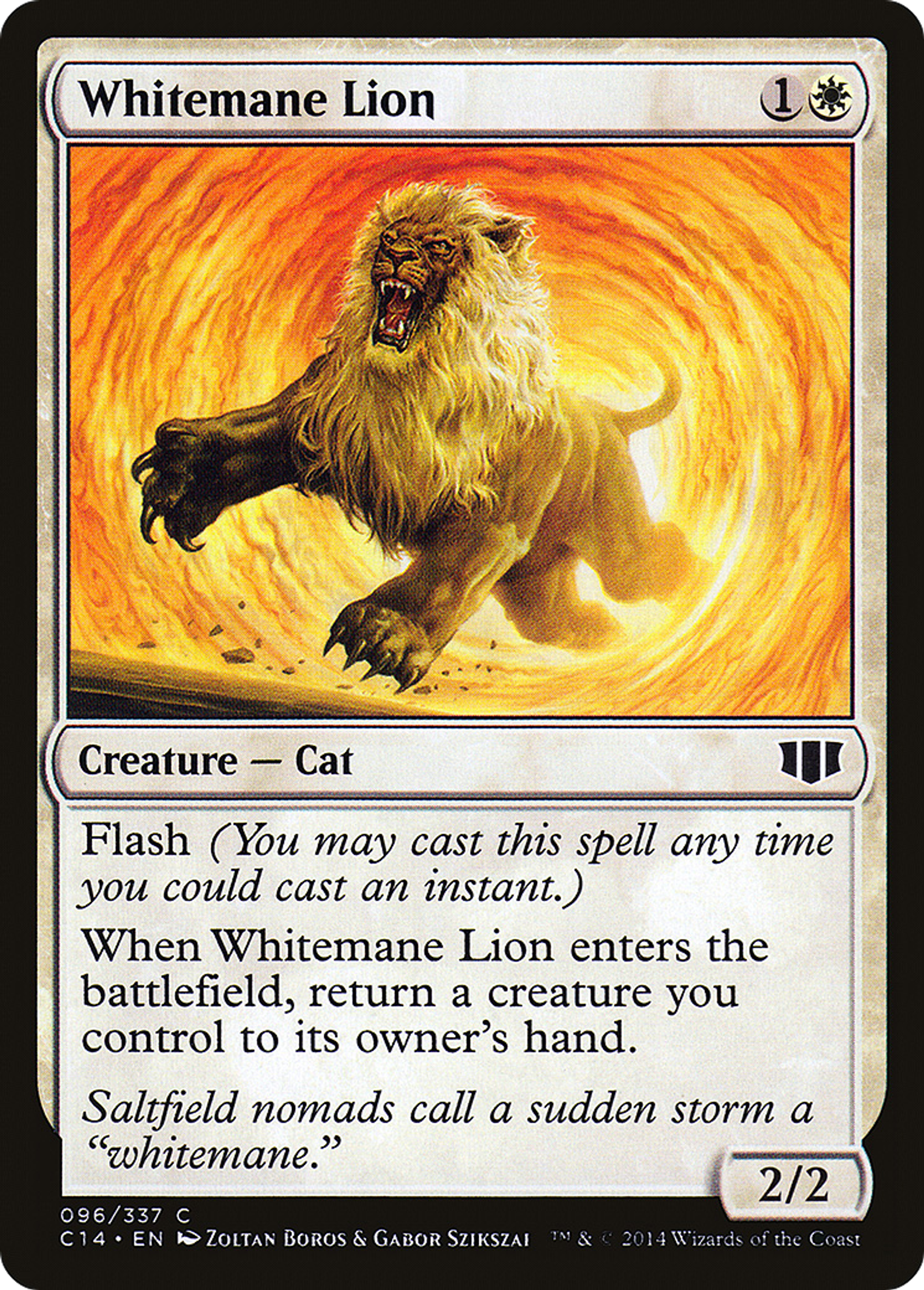 Whitemane Lion — Commander 2014 — Magic: The Gathering