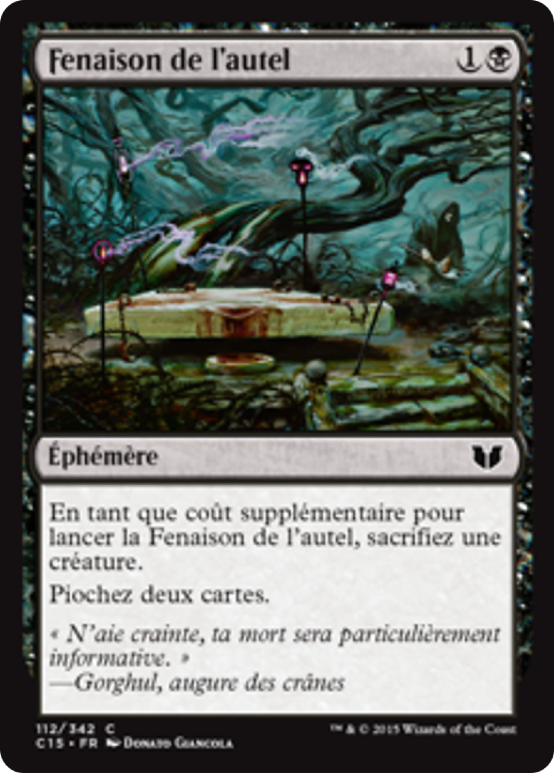 Fenaison de l'autel — Commander 2015 — Magic: The Gathering