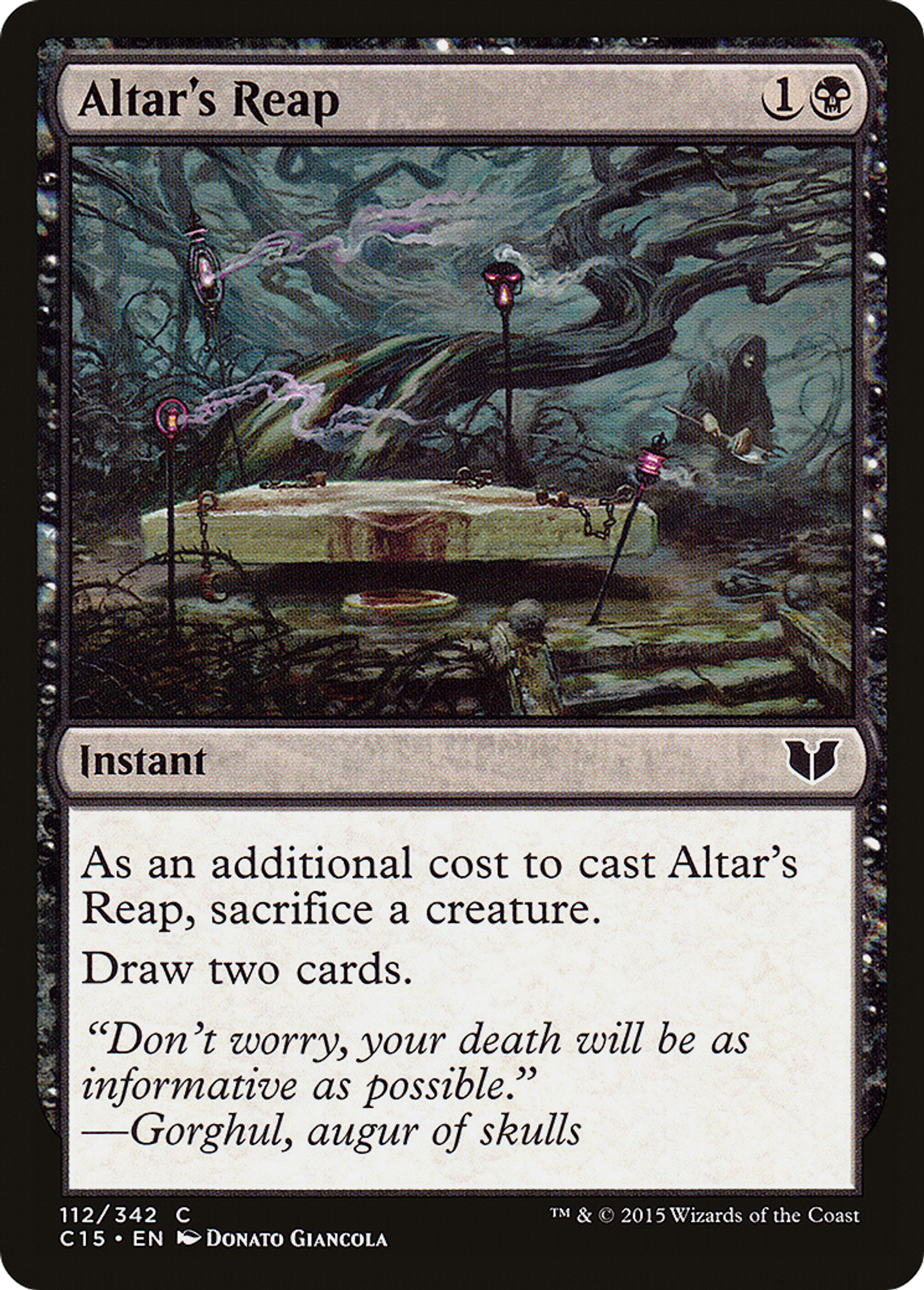 Altar's Reap — Commander 2015 — Magic: The Gathering