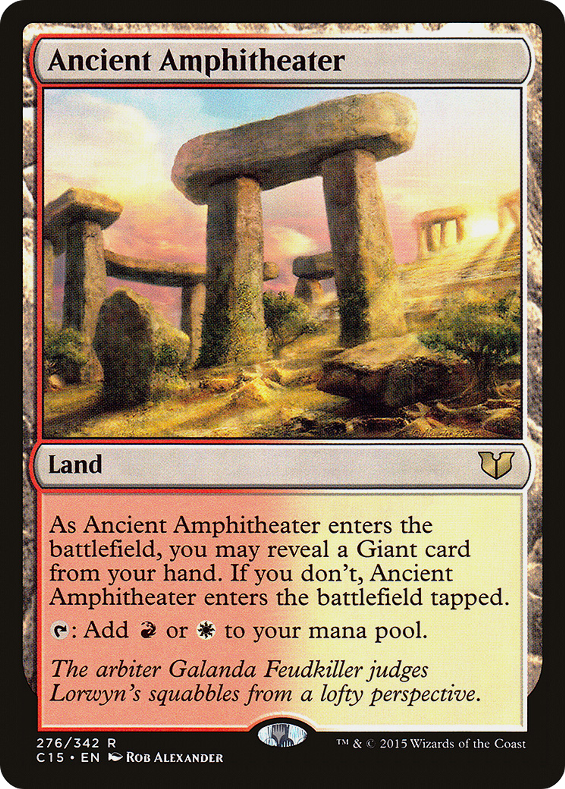 Ancient Amphitheater — Commander 2015 — Magic: The Gathering