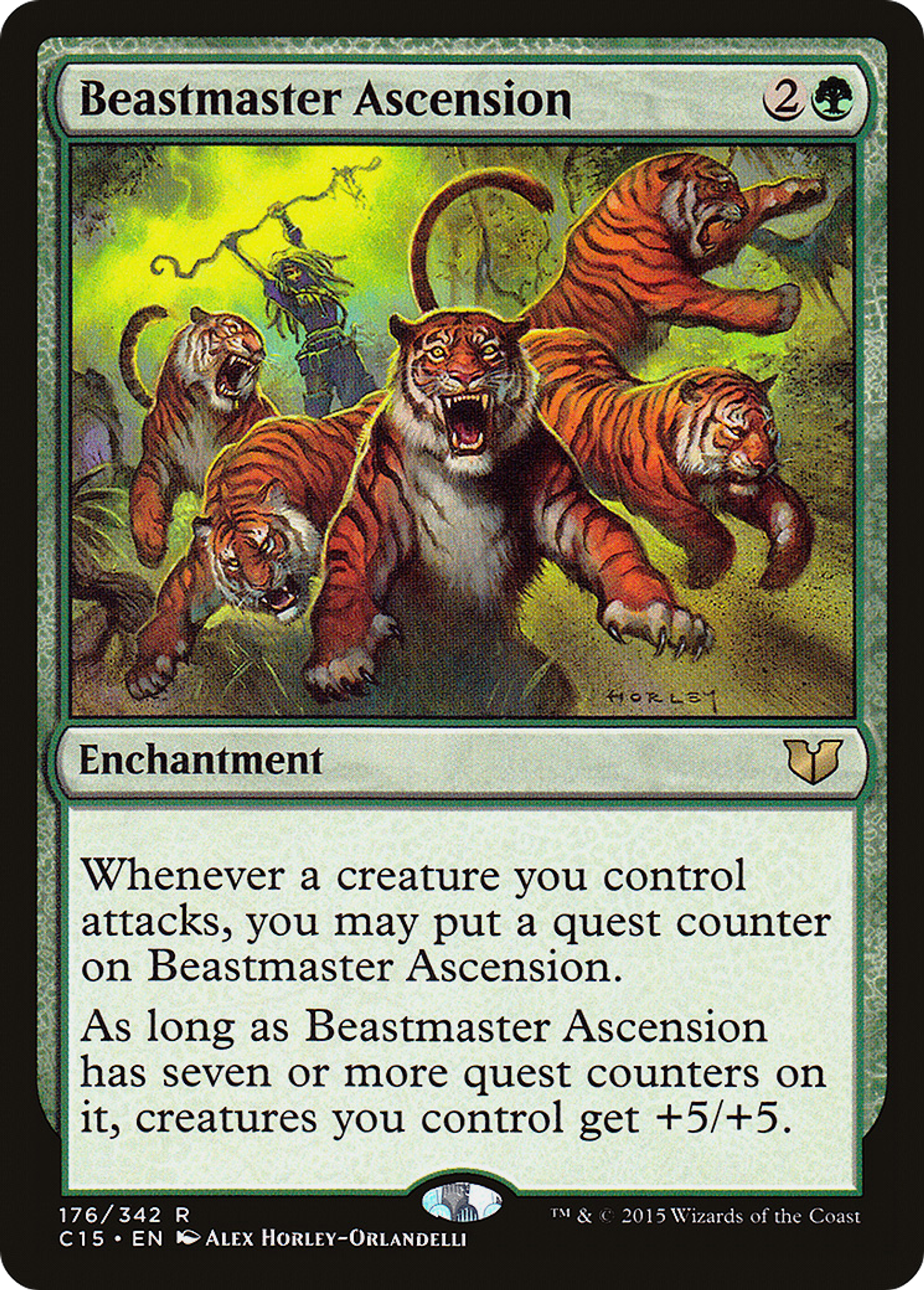 Beastmaster Ascension — Commander 2015 — Magic: The Gathering