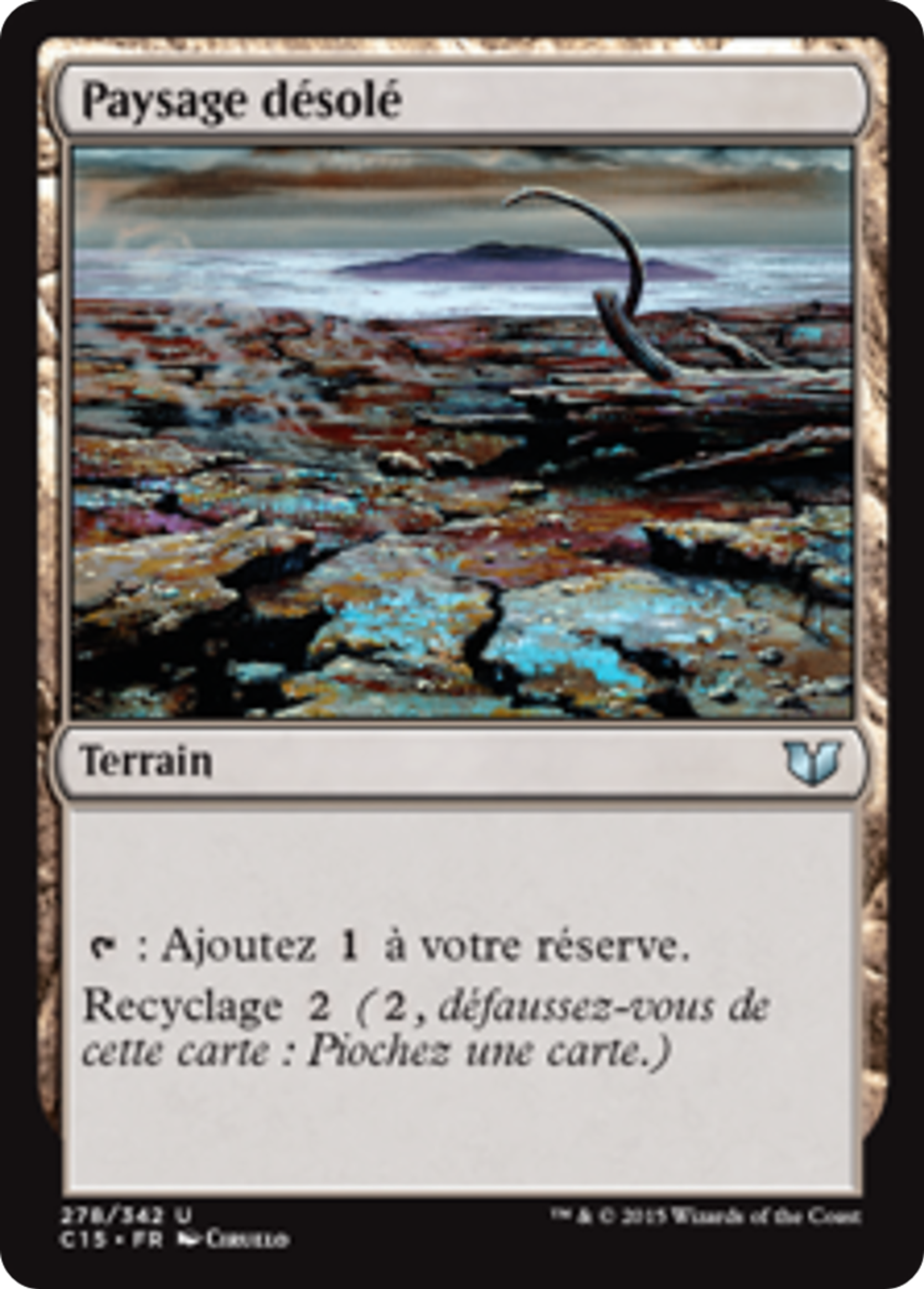 Paysage désolé — Commander 2015 — Magic: The Gathering