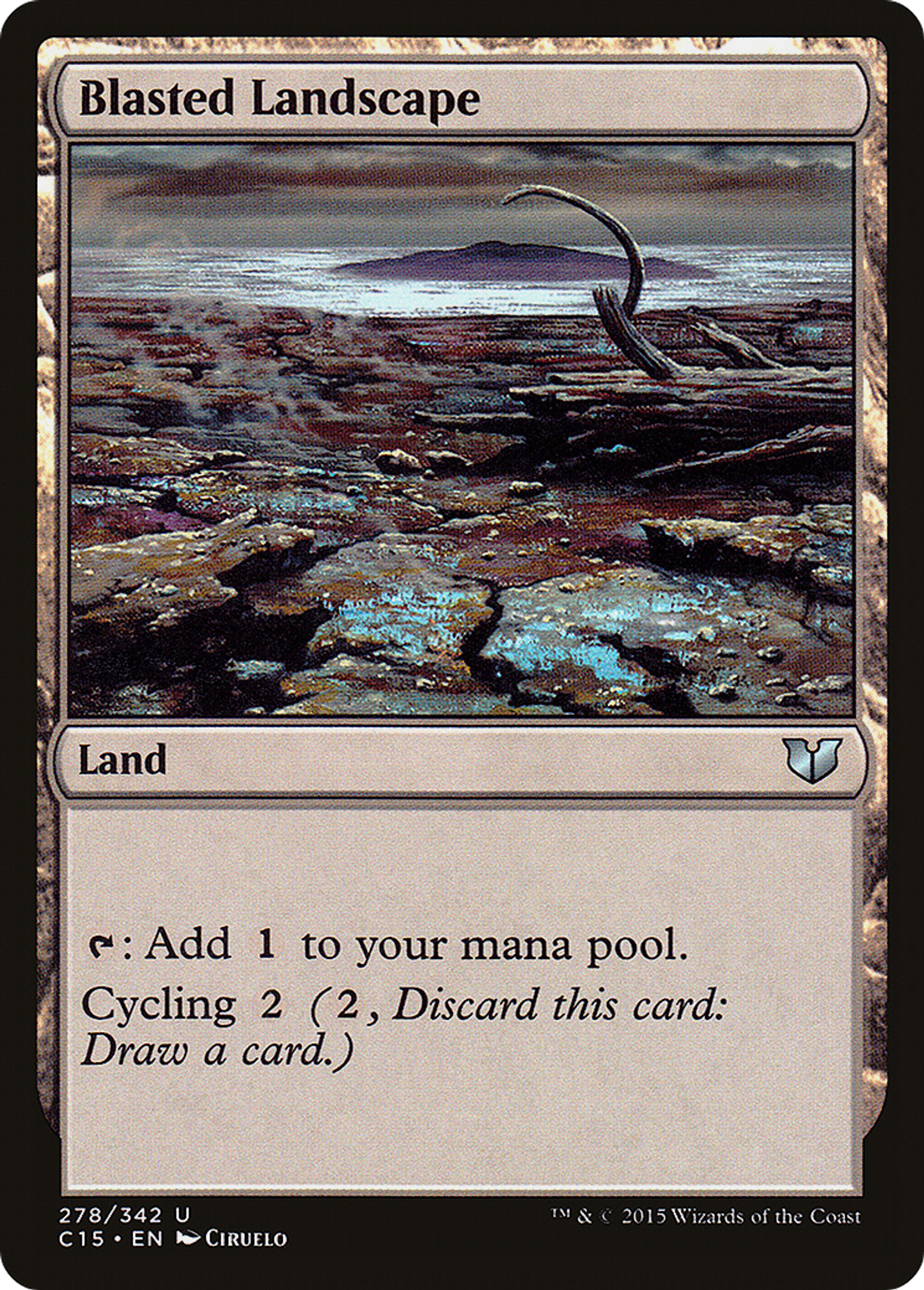 Blasted Landscape — Commander 2015 — Magic: The Gathering