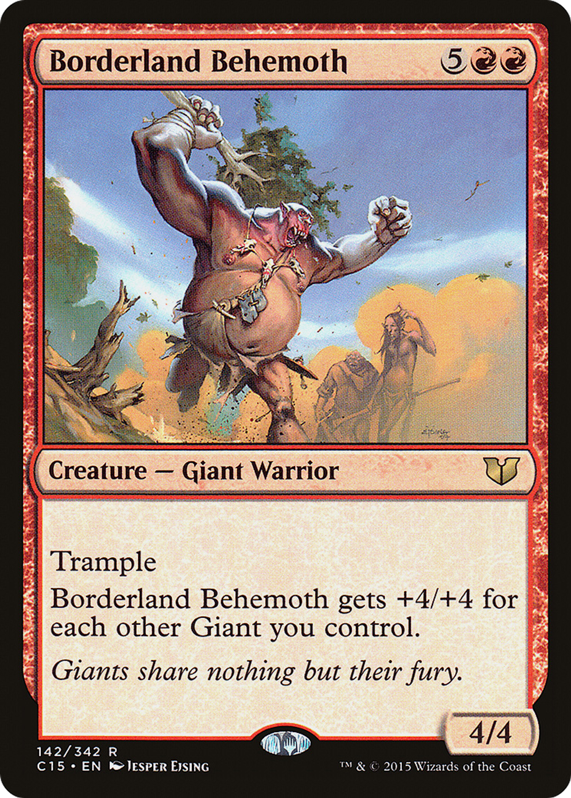 Borderland Behemoth — Commander 2015 — Magic: The Gathering
