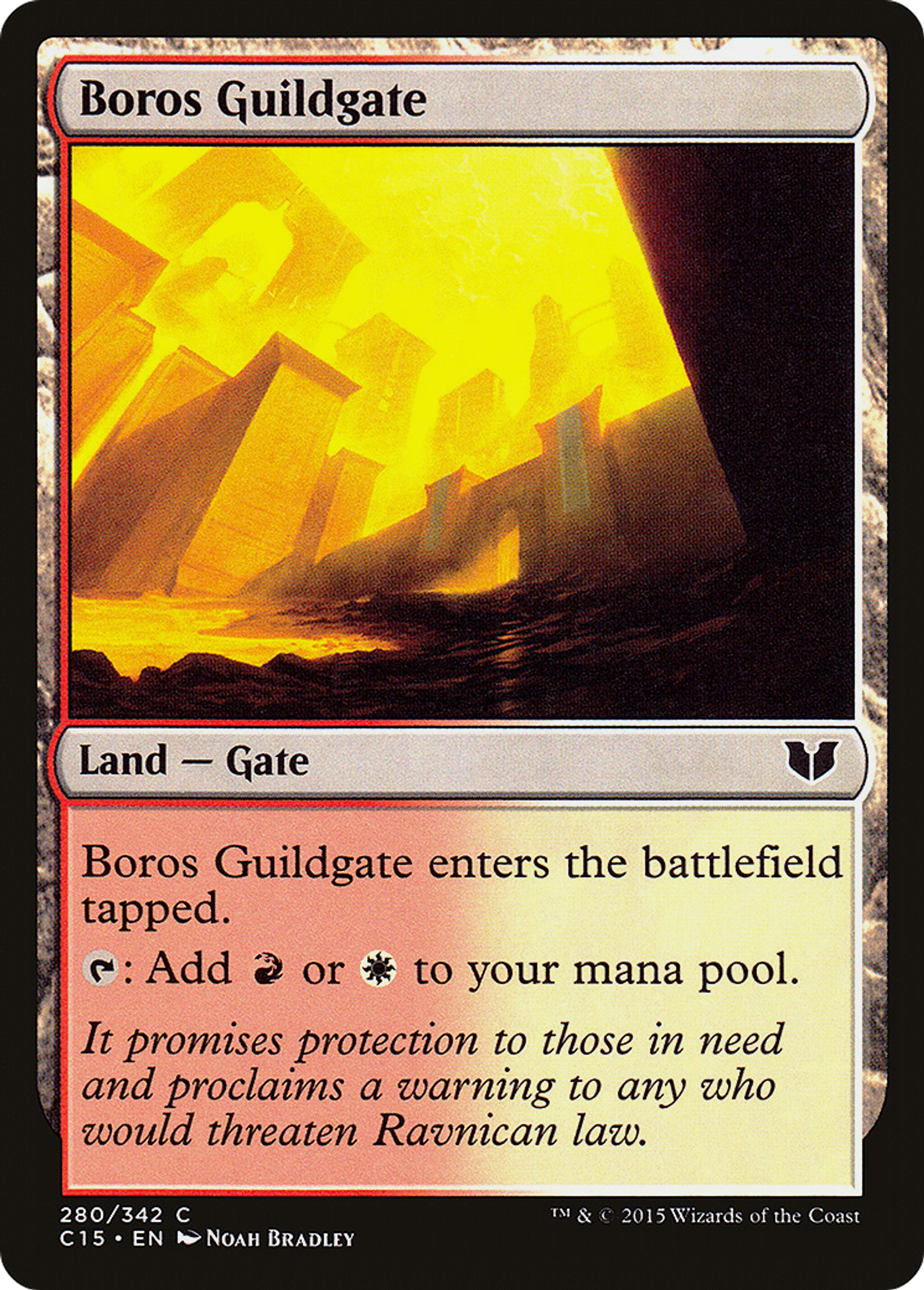 Boros Guildgate — Commander 2015 — Magic: The Gathering