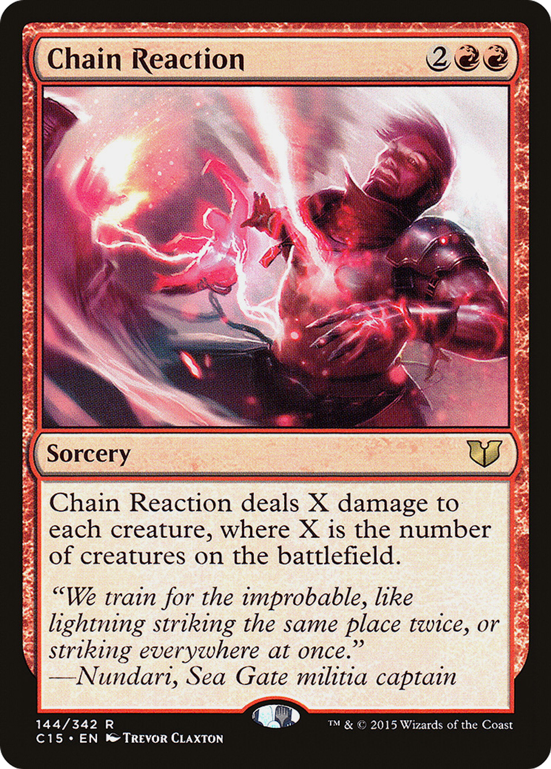 Chain Reaction — Commander 2015 — Magic: The Gathering