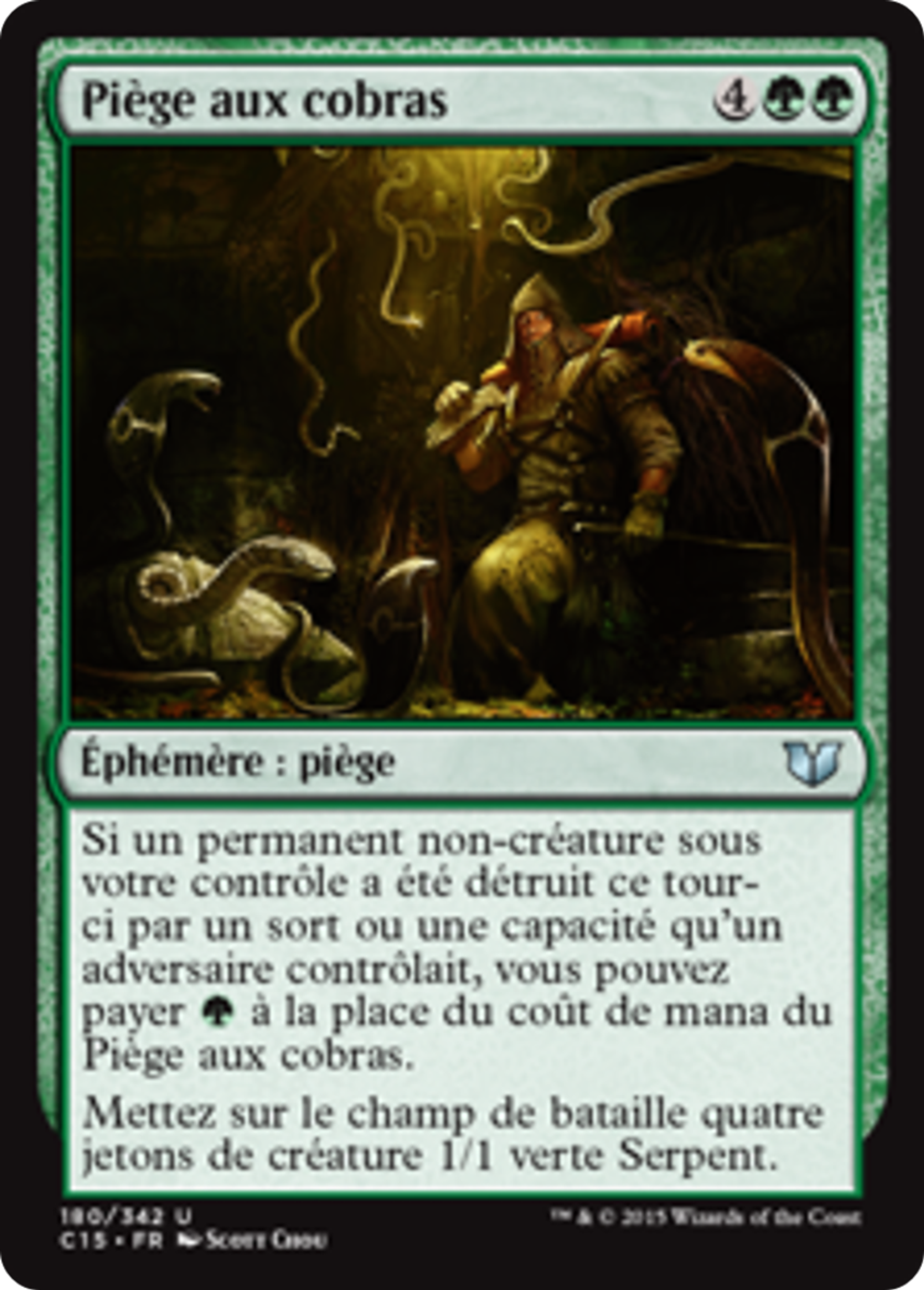 Piège aux cobras — Commander 2015 — Magic: The Gathering