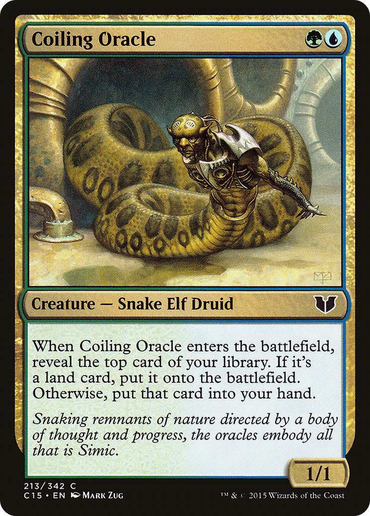 Coiling Oracle — Commander 2015 — Magic: The Gathering