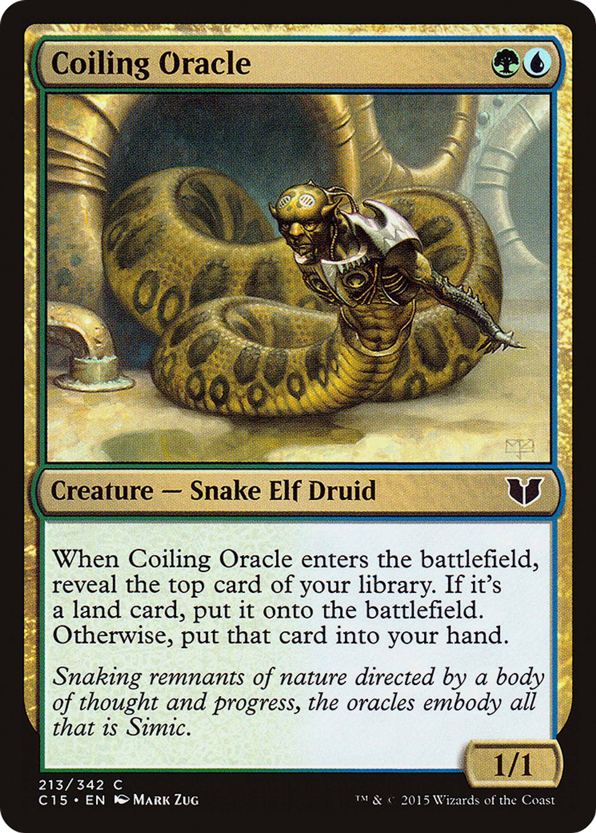 Coiling Oracle — Commander 2015 — Magic: The Gathering