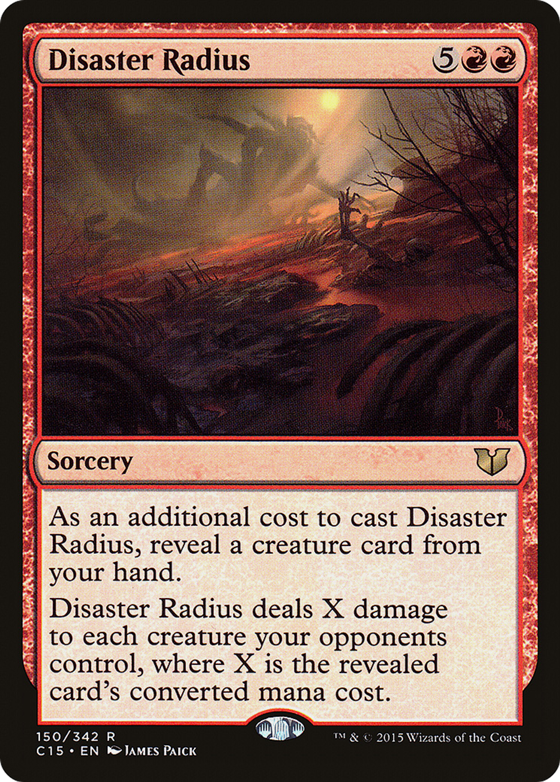 Rayonnement de désastre — Commander 2015 — Magic: The Gathering