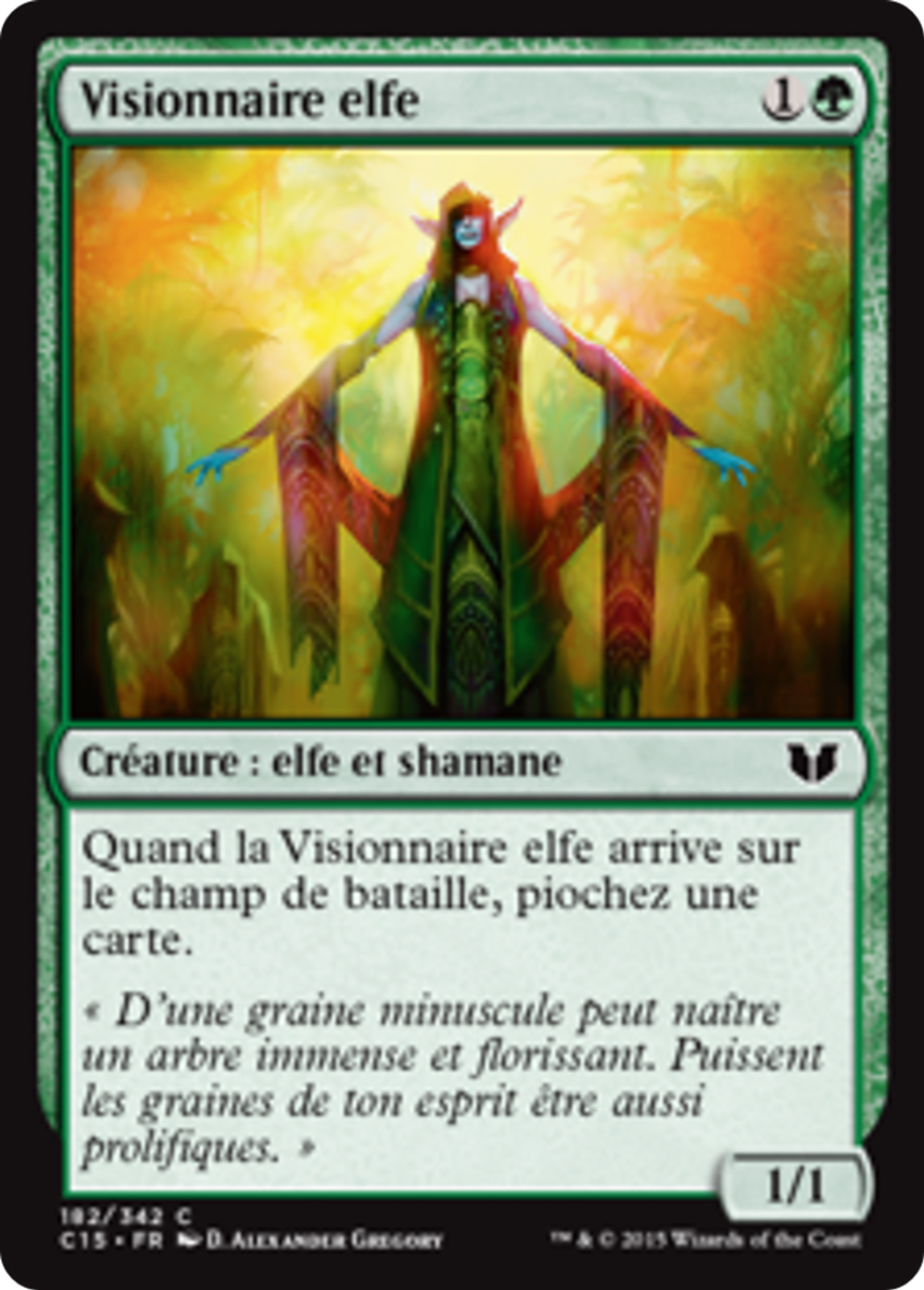 Visionnaire elfe — Commander 2015 — Magic: The Gathering