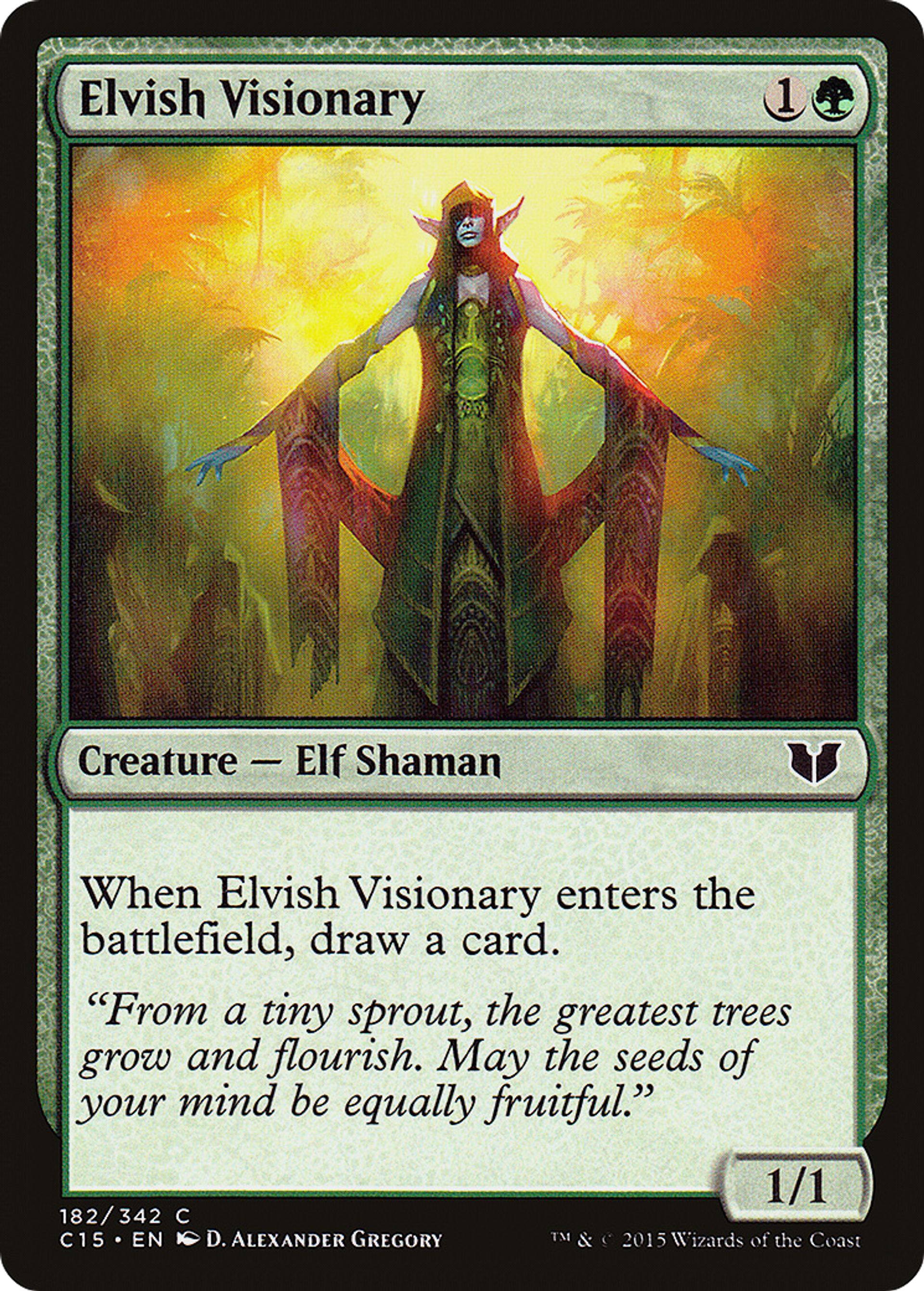 Elvish Visionary — Commander 2015 — Magic: The Gathering