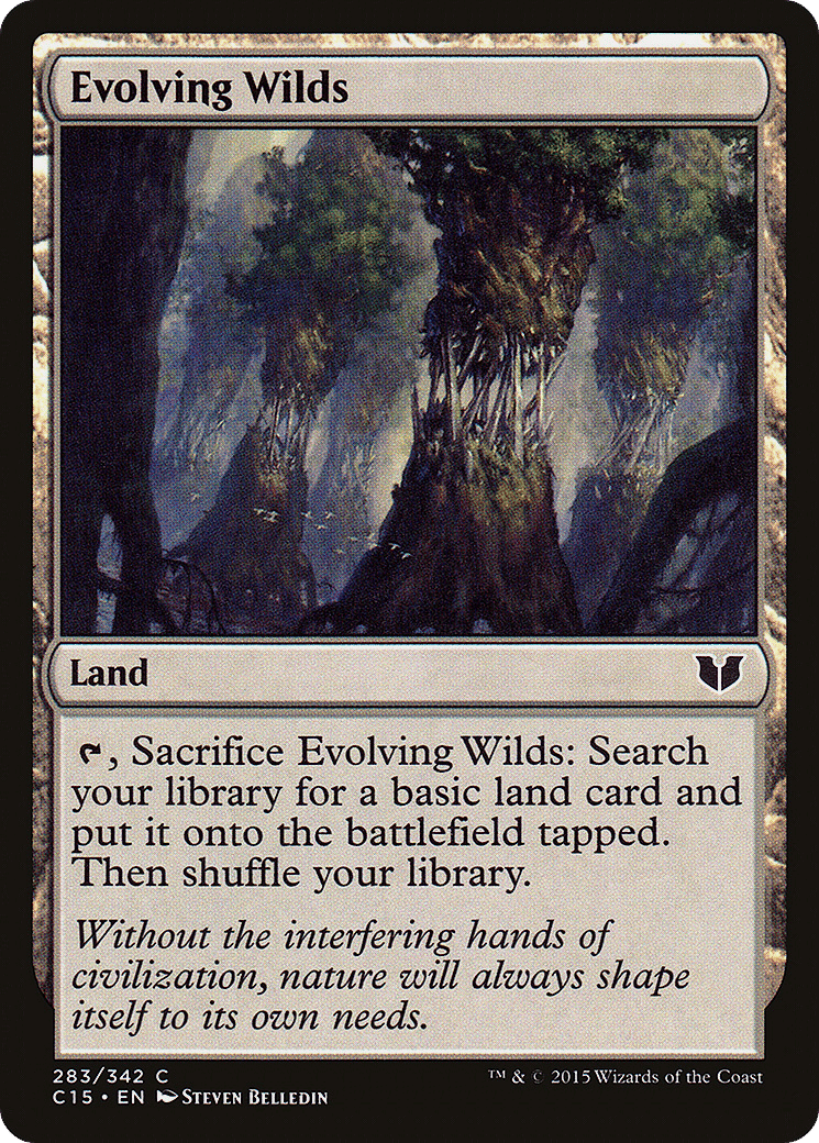 Evolving Wilds — Commander 2015 — Magic: The Gathering