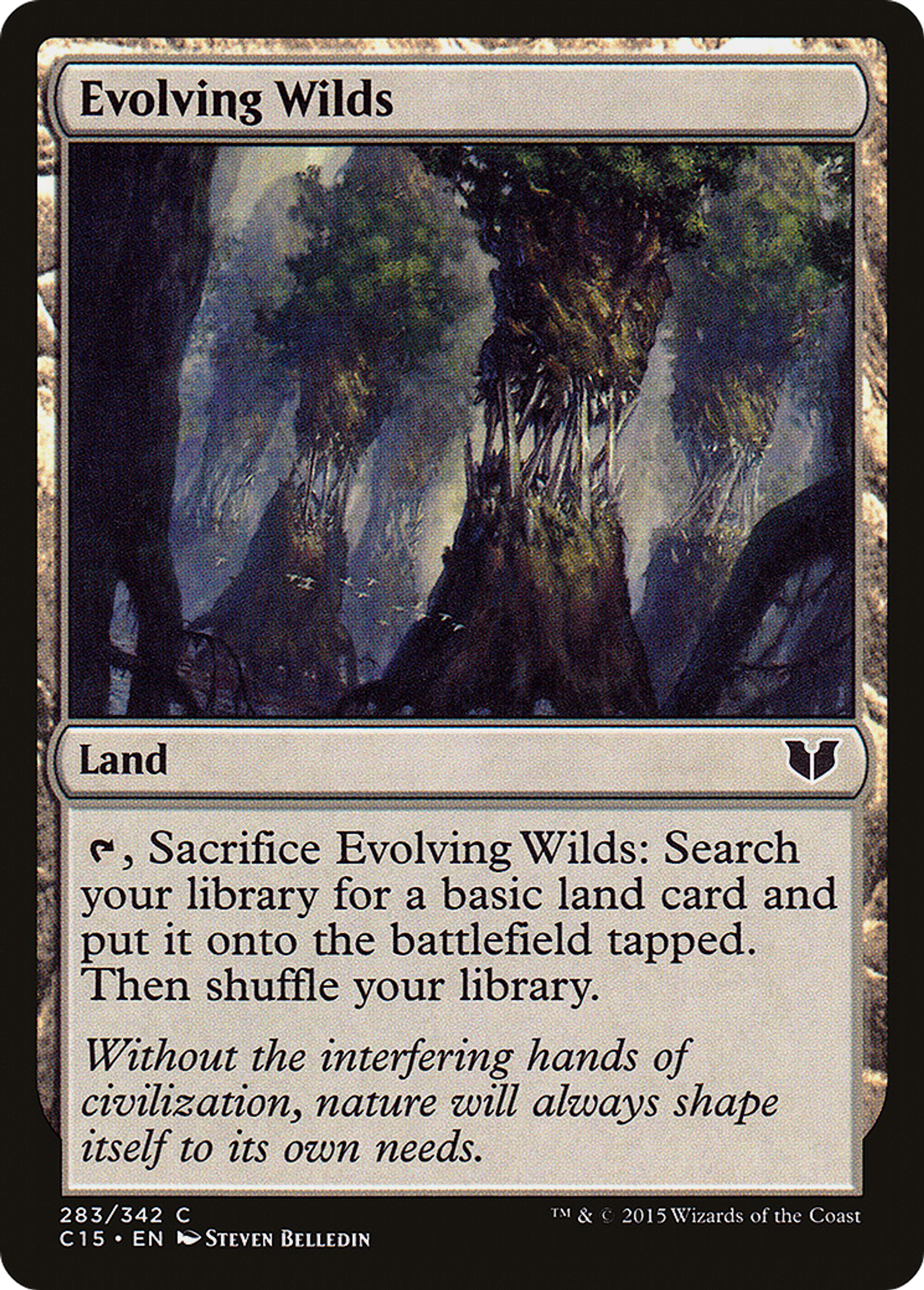 Evolving Wilds — Commander 2015 — Magic: The Gathering