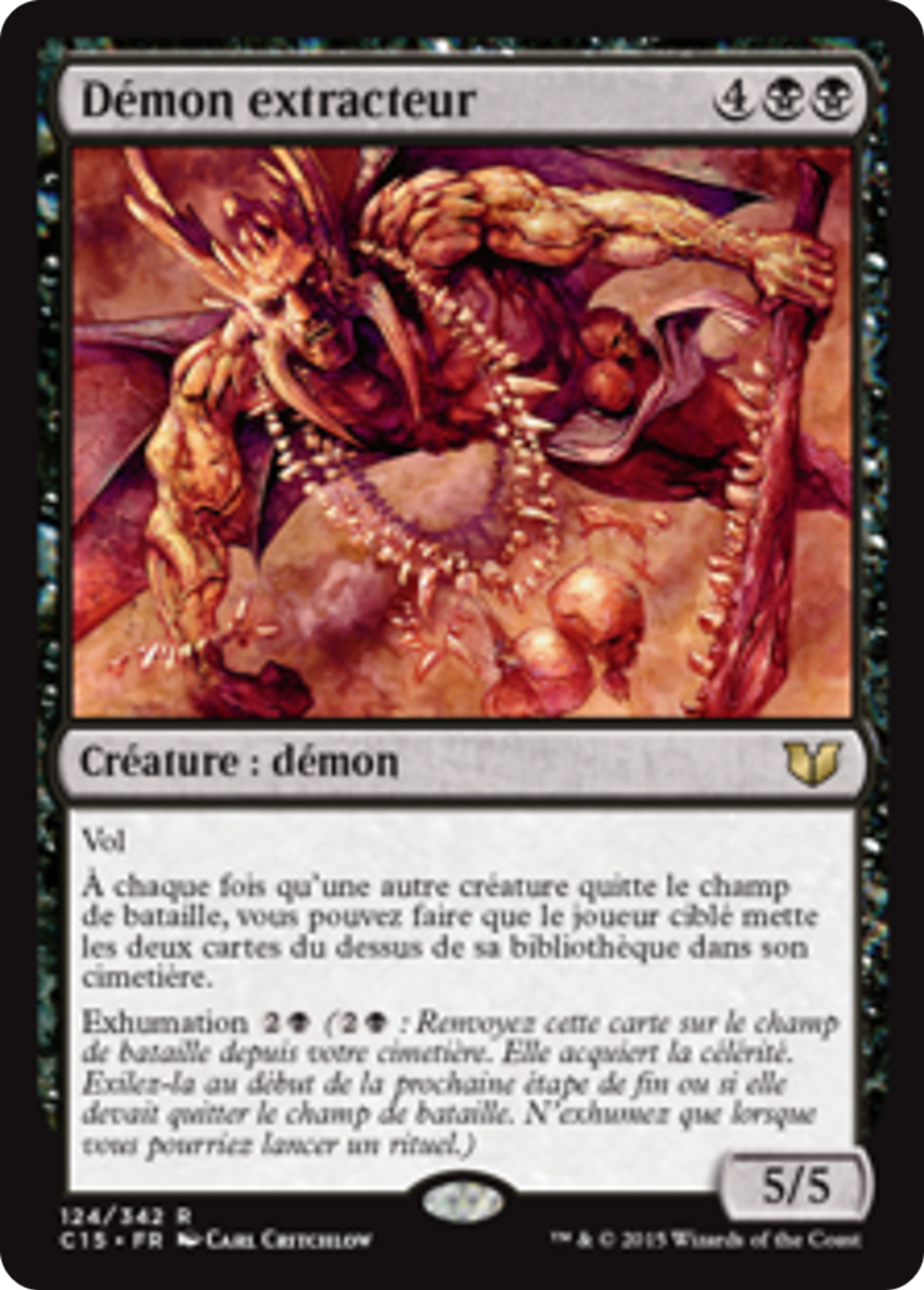 Démon extracteur — Commander 2015 — Magic: The Gathering