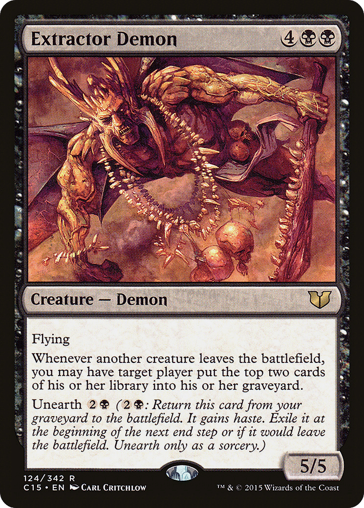 Extractor Demon — Commander 2015 — Magic: The Gathering