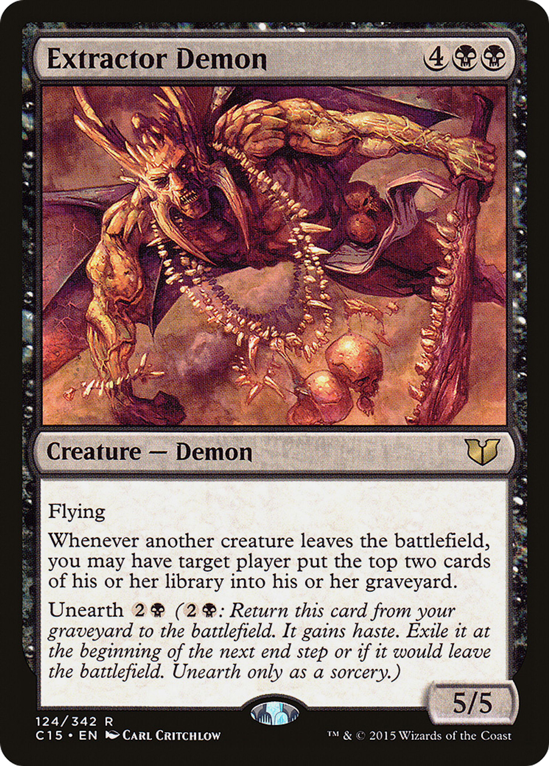 Extractor Demon — Commander 2015 — Magic: The Gathering