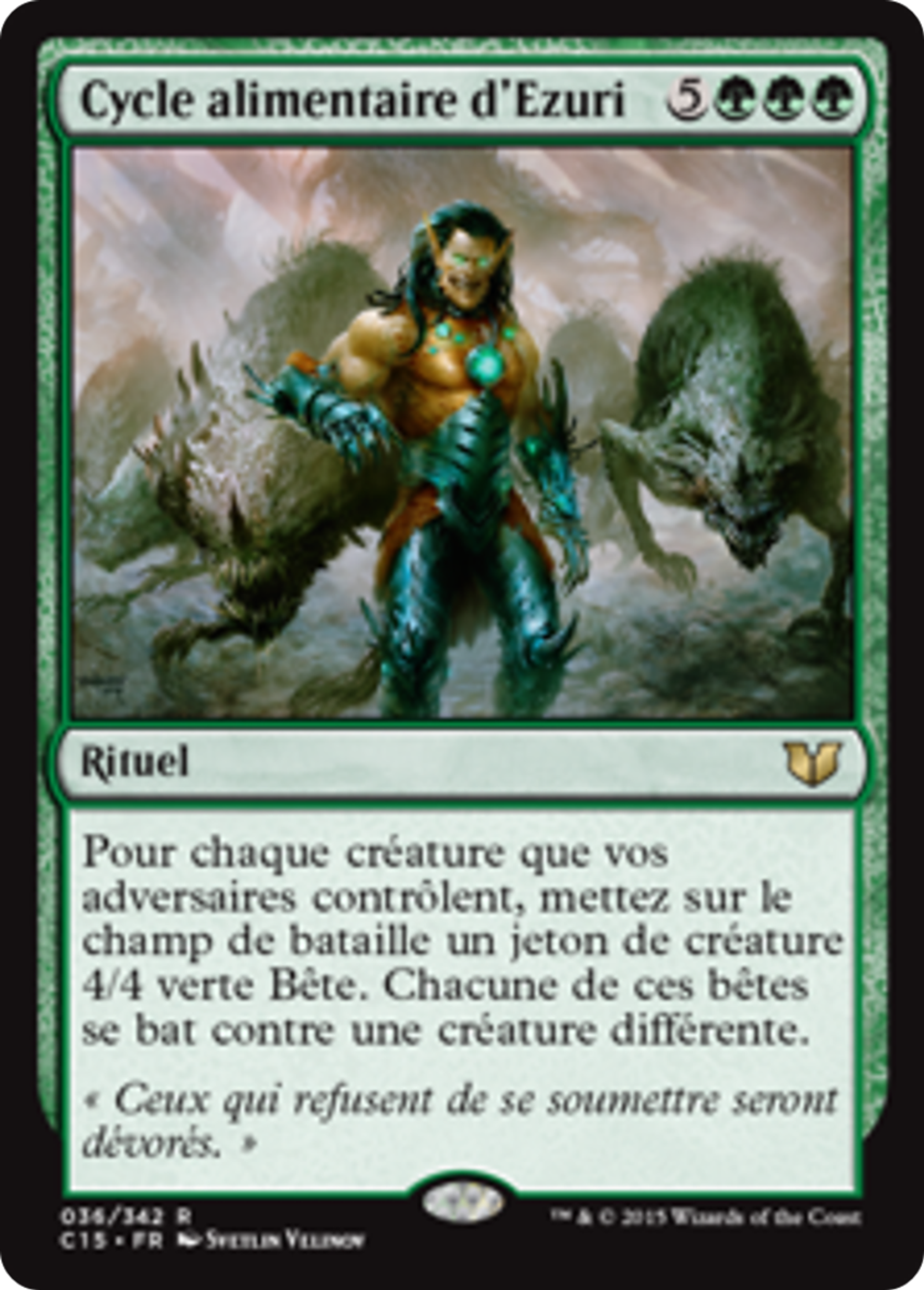 Cycle alimentaire d'Ezuri — Commander 2015 — Magic: The Gathering