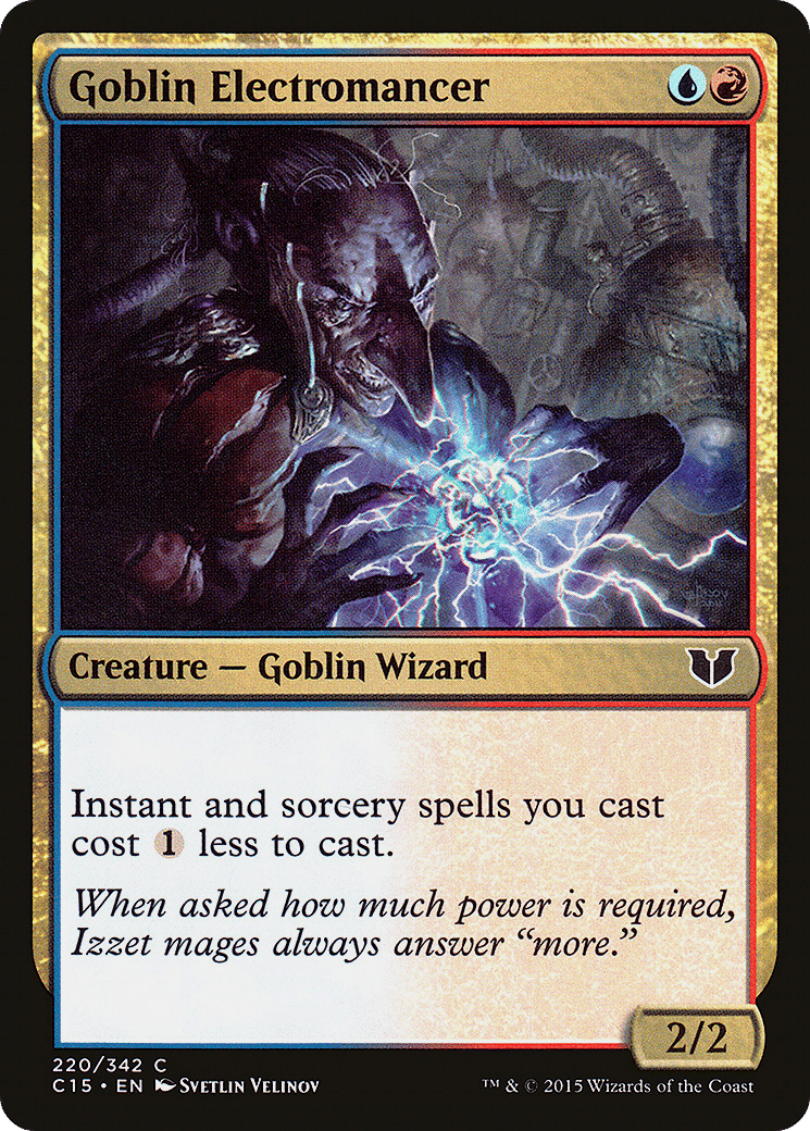 Goblin Electromancer — Commander 2015 — Magic: The Gathering
