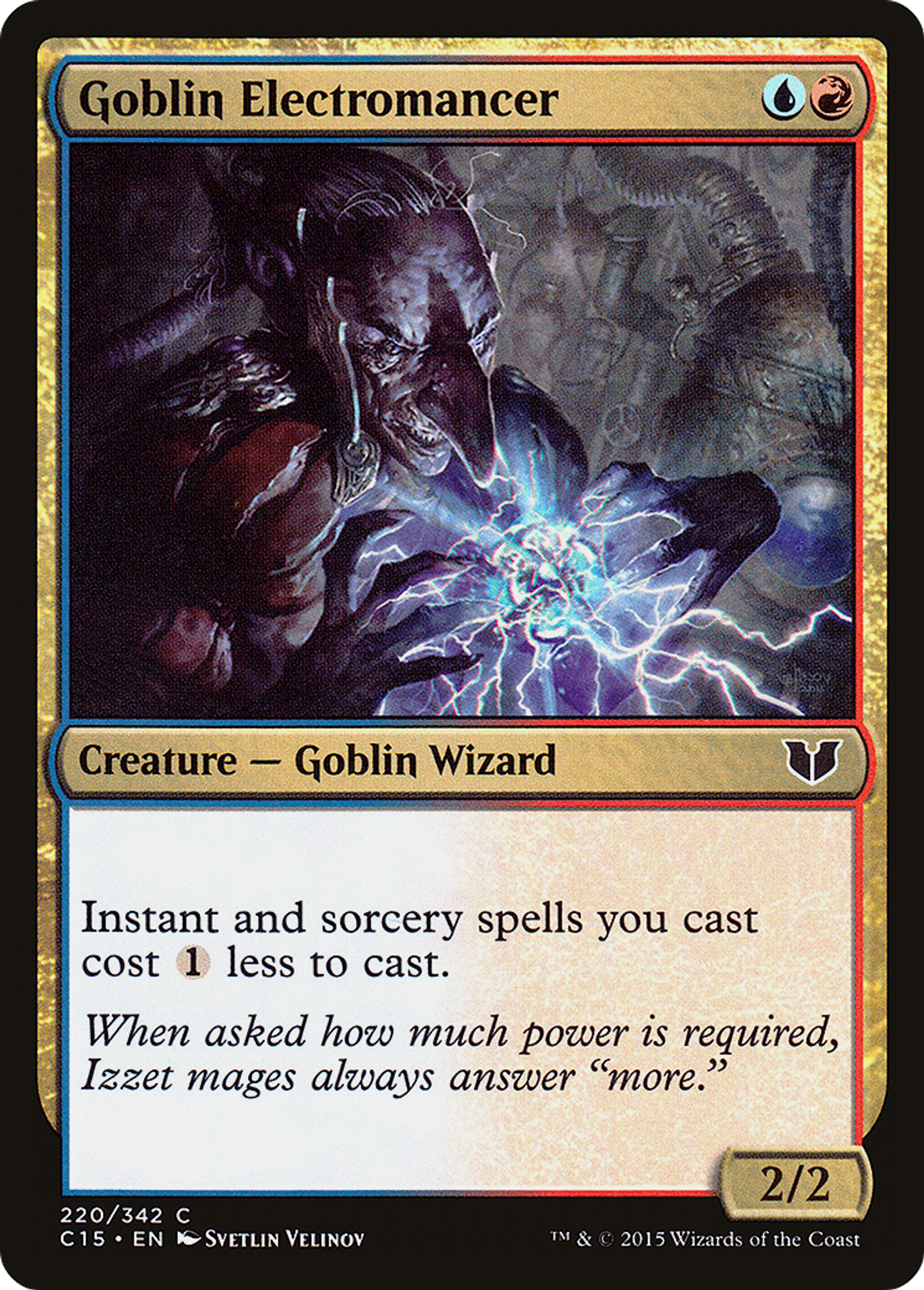 Goblin Electromancer — Commander 2015 — Magic: The Gathering