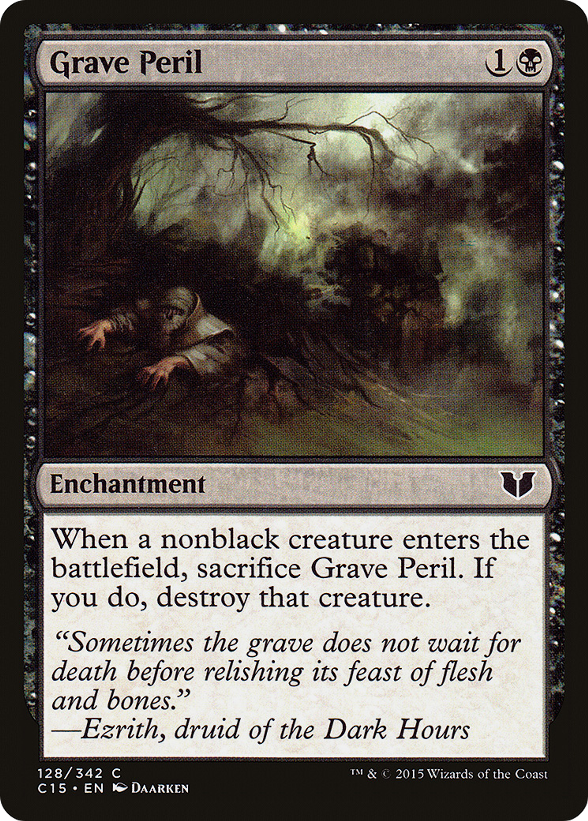 Grave Peril — Commander 2015 — Magic: The Gathering