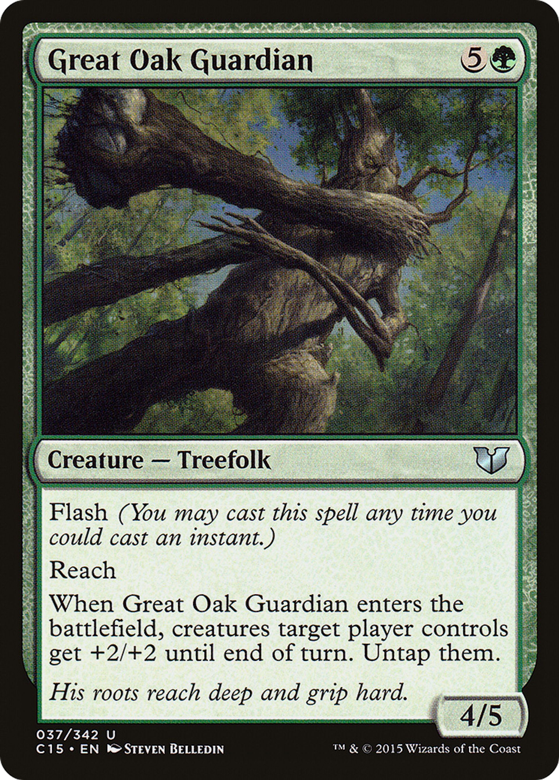 Vigile grand chêne — Commander 2015 — Magic: The Gathering