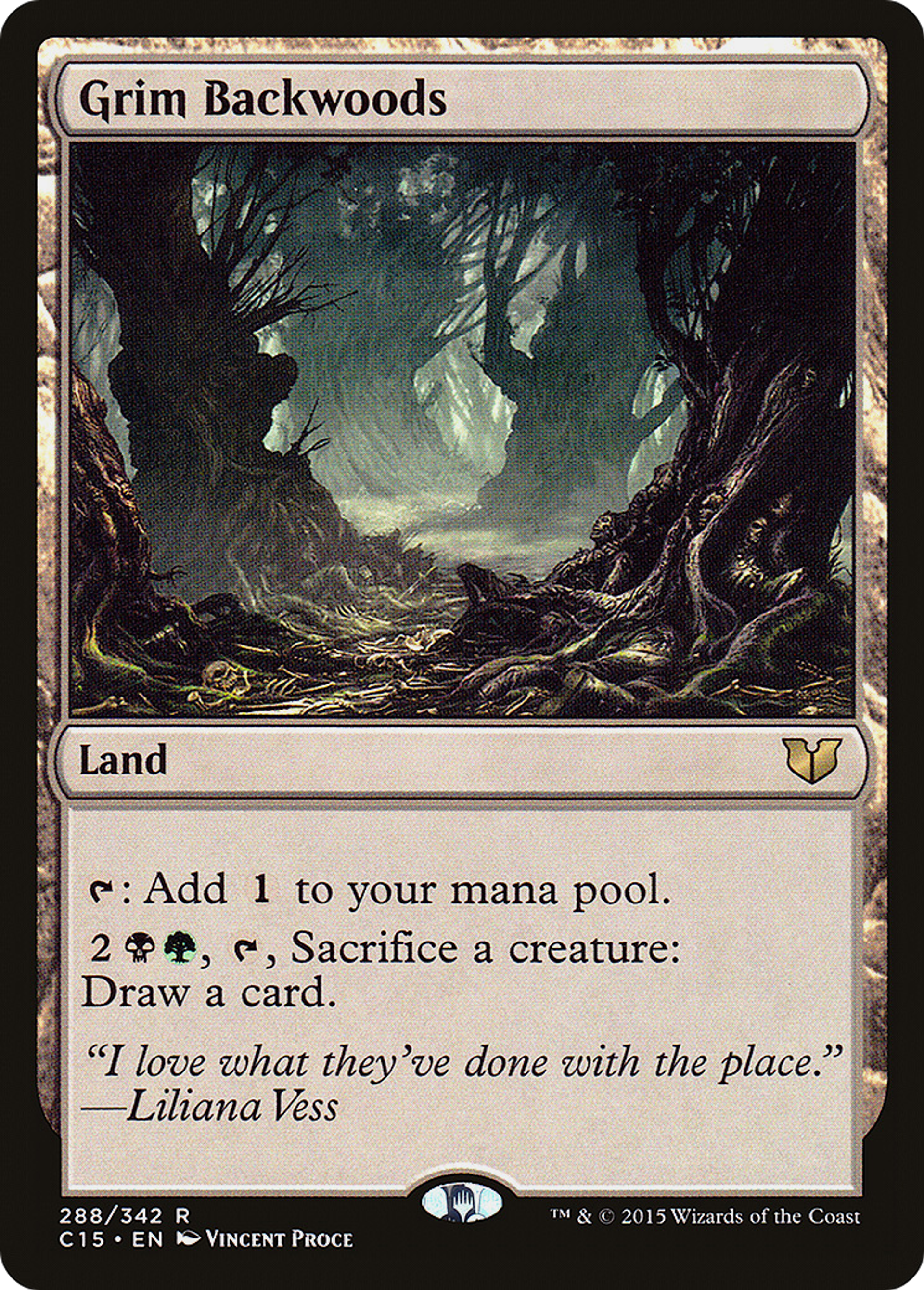 Grim Backwoods — Commander 2015 — Magic: The Gathering