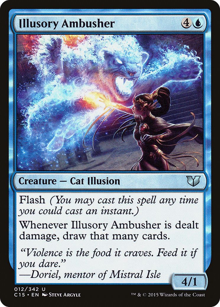Illusory Ambusher — Commander 2015 — Magic: The Gathering