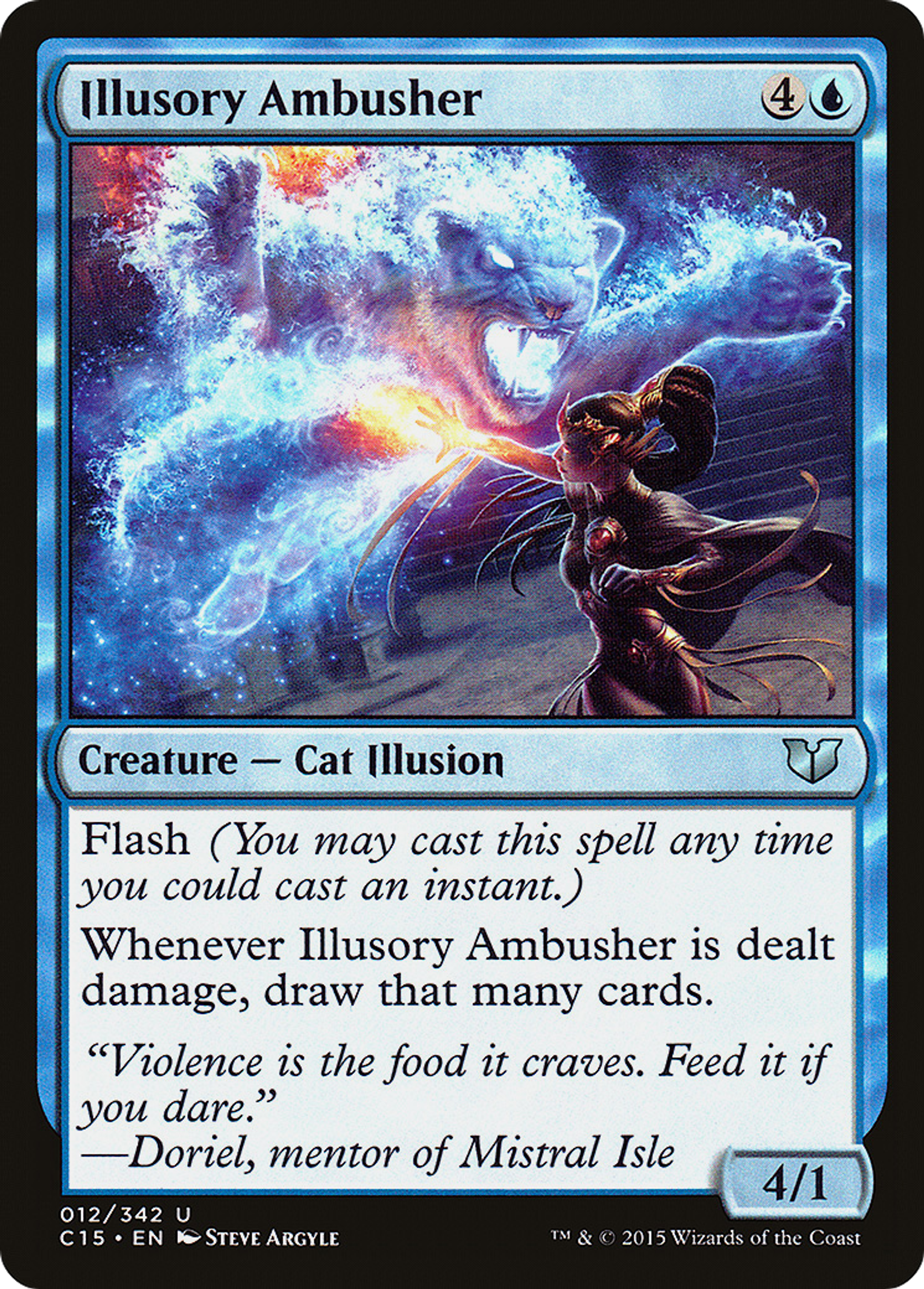 Illusory Ambusher — Commander 2015 — Magic: The Gathering