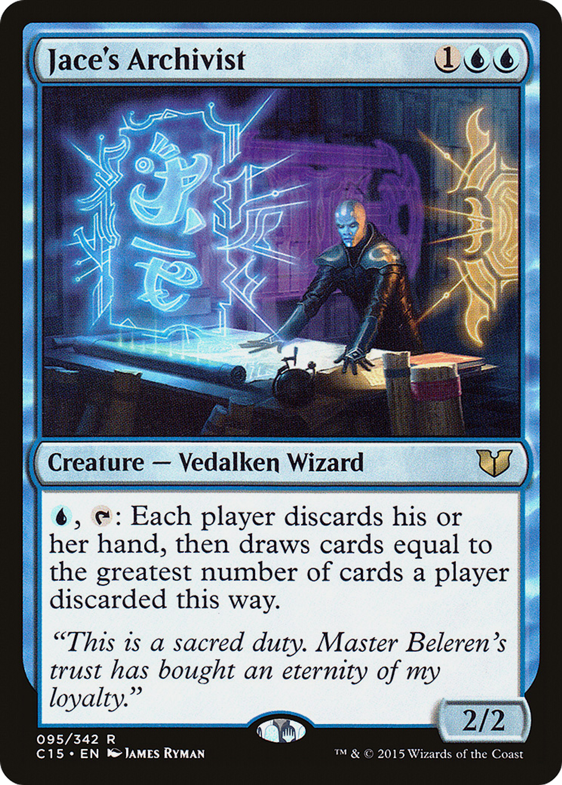 Archiviste de Jace — Commander 2015 — Magic: The Gathering