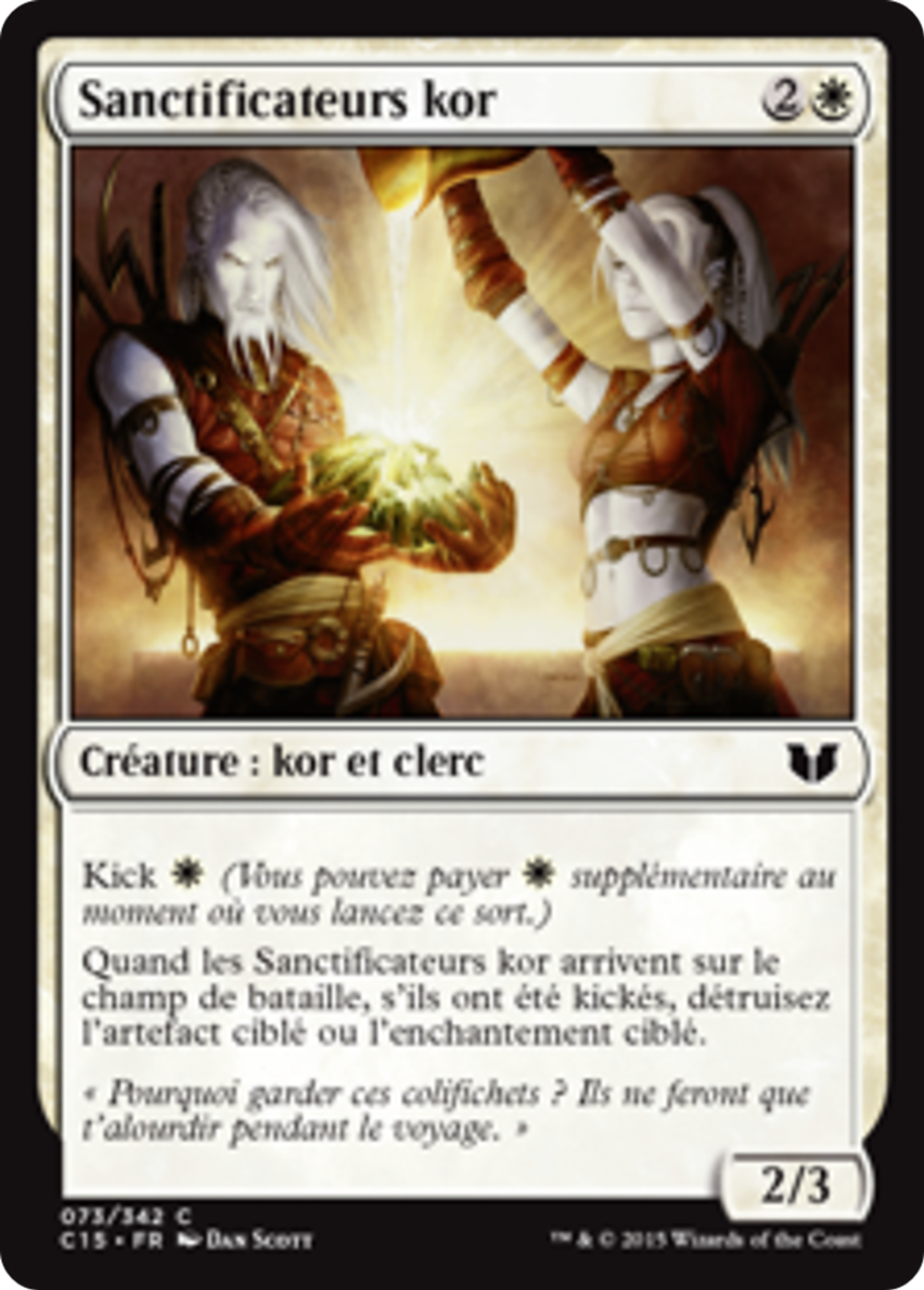 Sanctificateurs kor — Commander 2015 — Magic: The Gathering