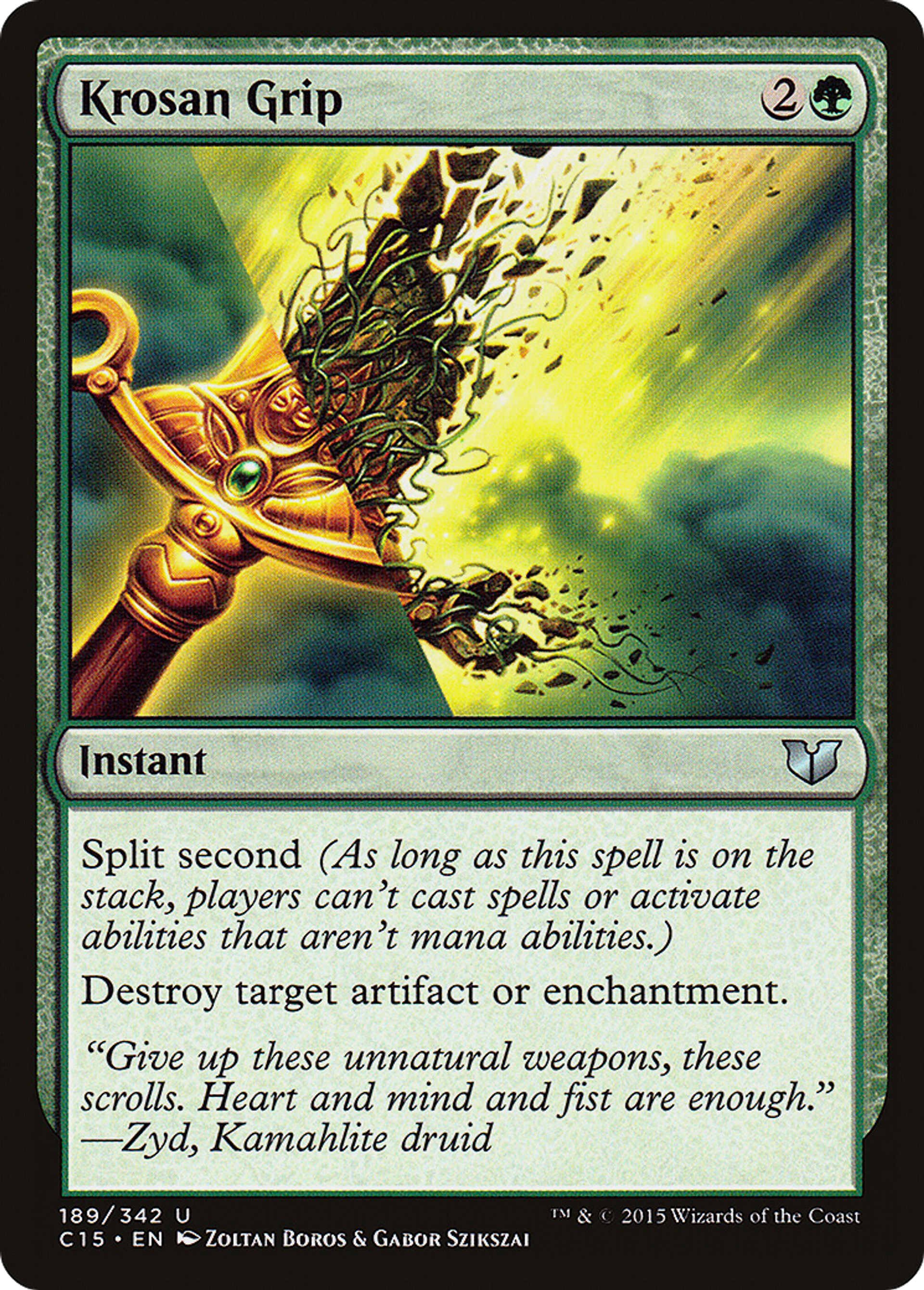 Krosan Grip — Commander 2015 — Magic: The Gathering