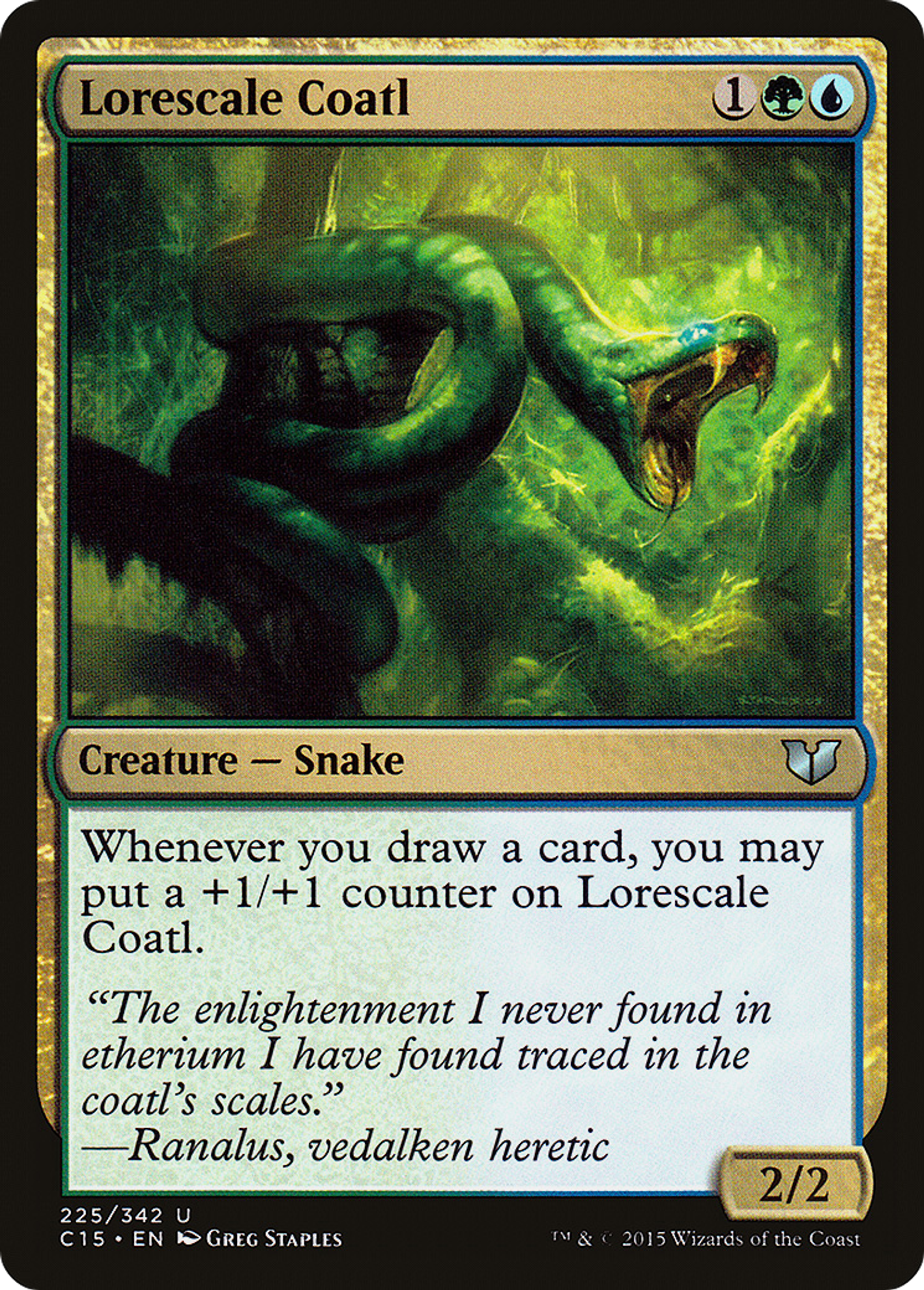 Lorescale Coatl — Commander 2015 — Magic: The Gathering