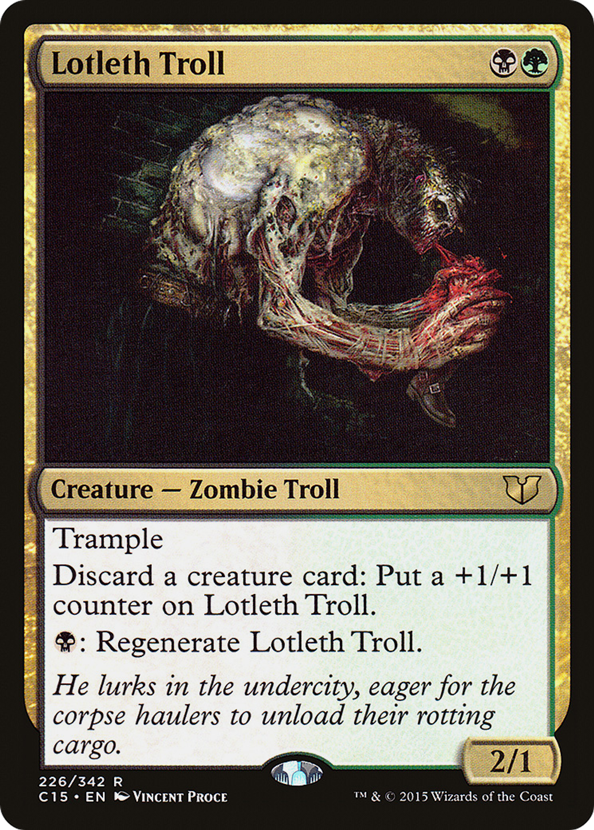 Lotleth Troll — Commander 2015 — Magic: The Gathering