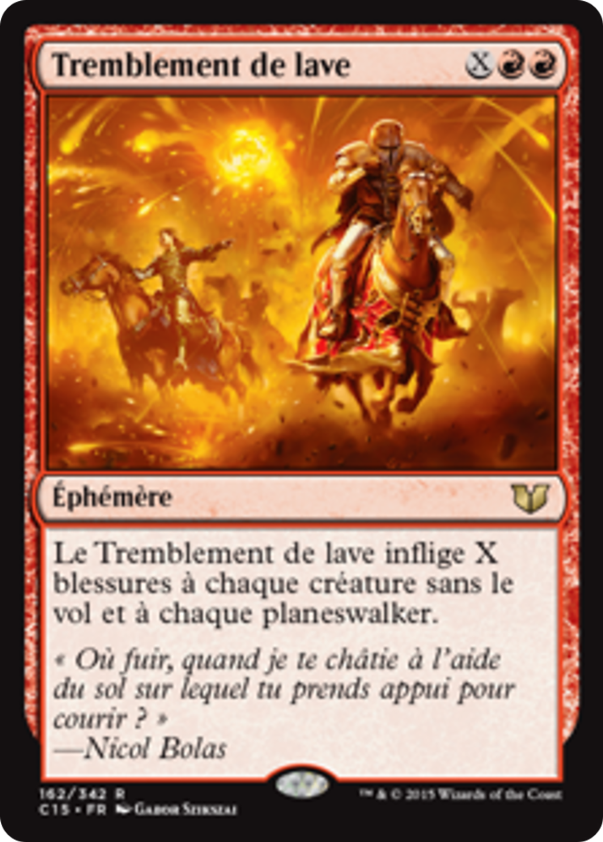 Tremblement de lave — Commander 2015 — Magic: The Gathering