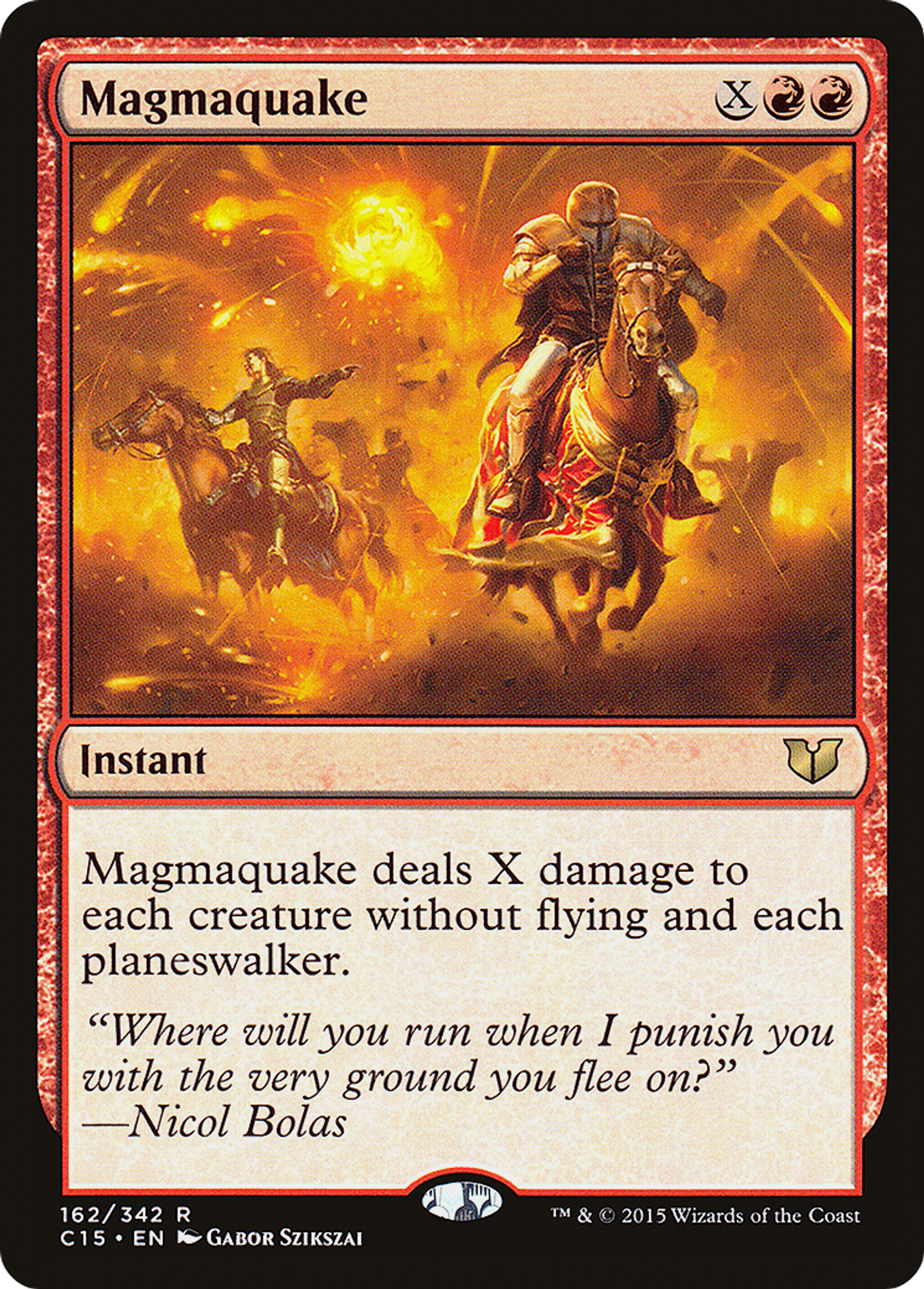 Magmaquake — Commander 2015 — Magic: The Gathering