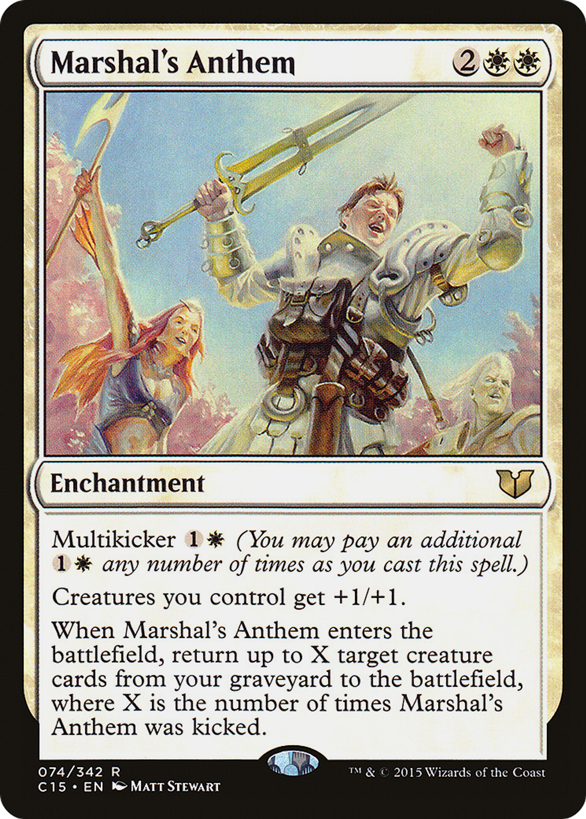 Marshal's Anthem — Commander 2015 — Magic: The Gathering