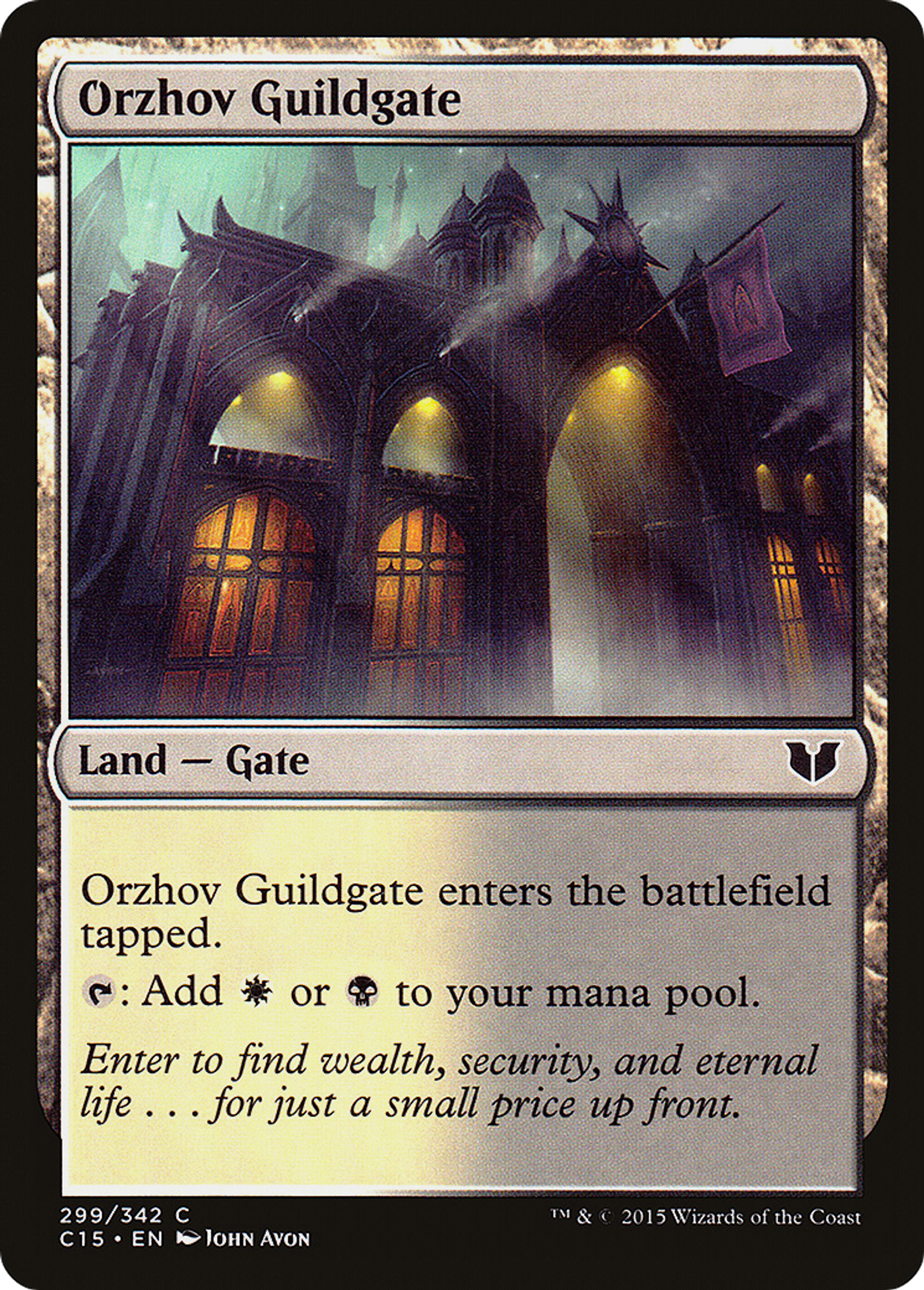 Orzhov Guildgate — Commander 2015 — Magic: The Gathering