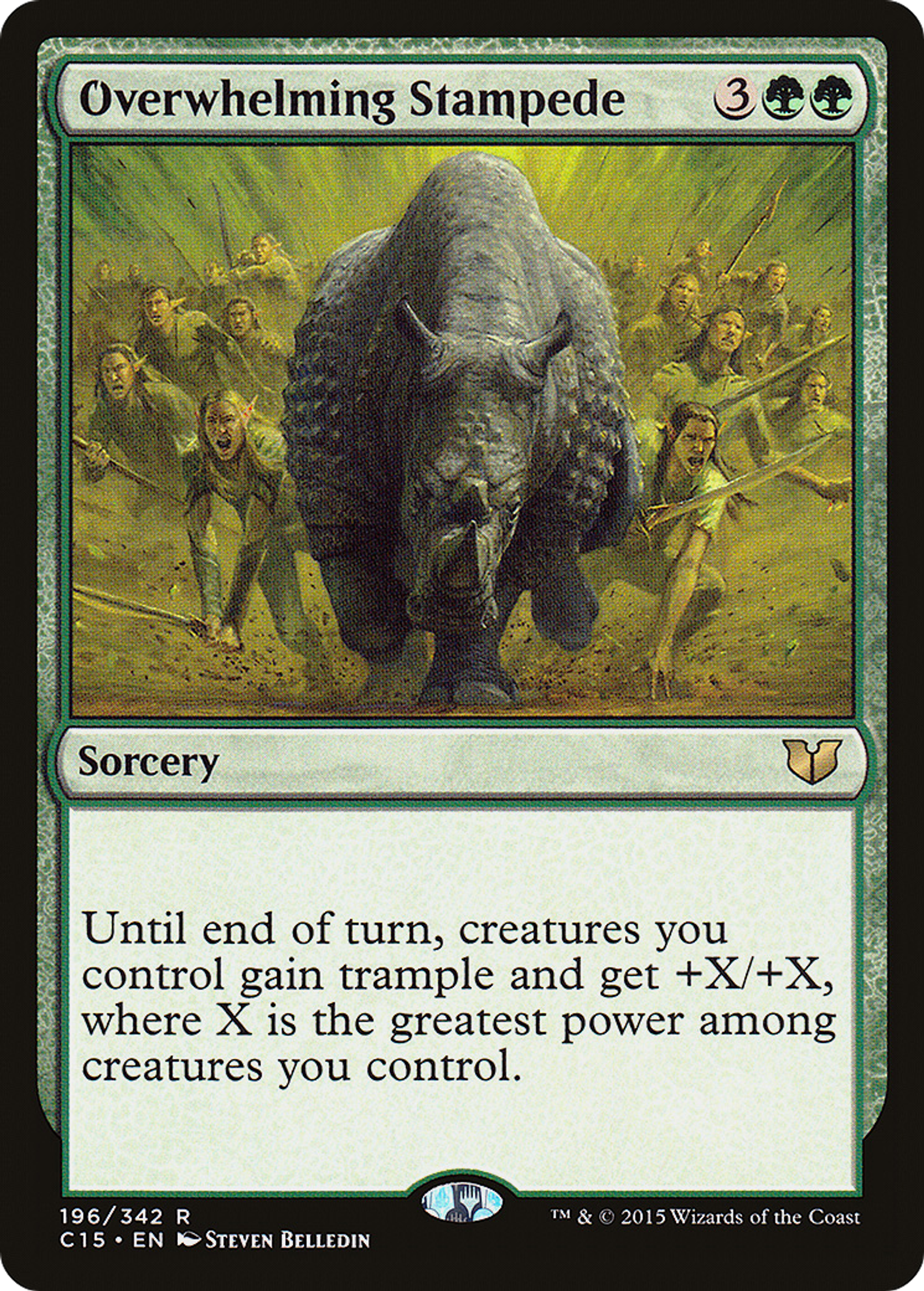 Overwhelming Stampede — Commander 2015 — Magic: The Gathering