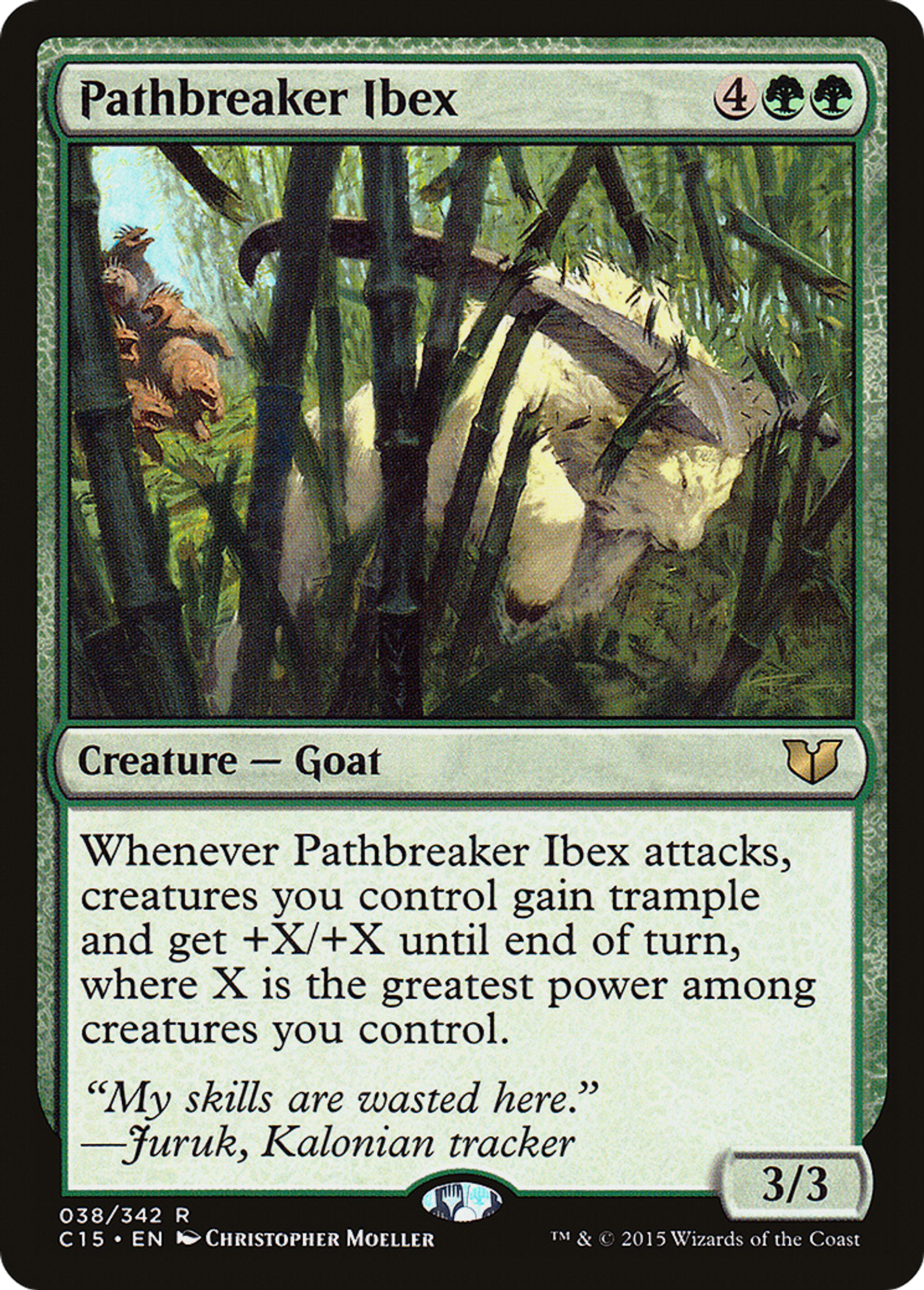 Pathbreaker Ibex — Commander 2015 — Magic: The Gathering