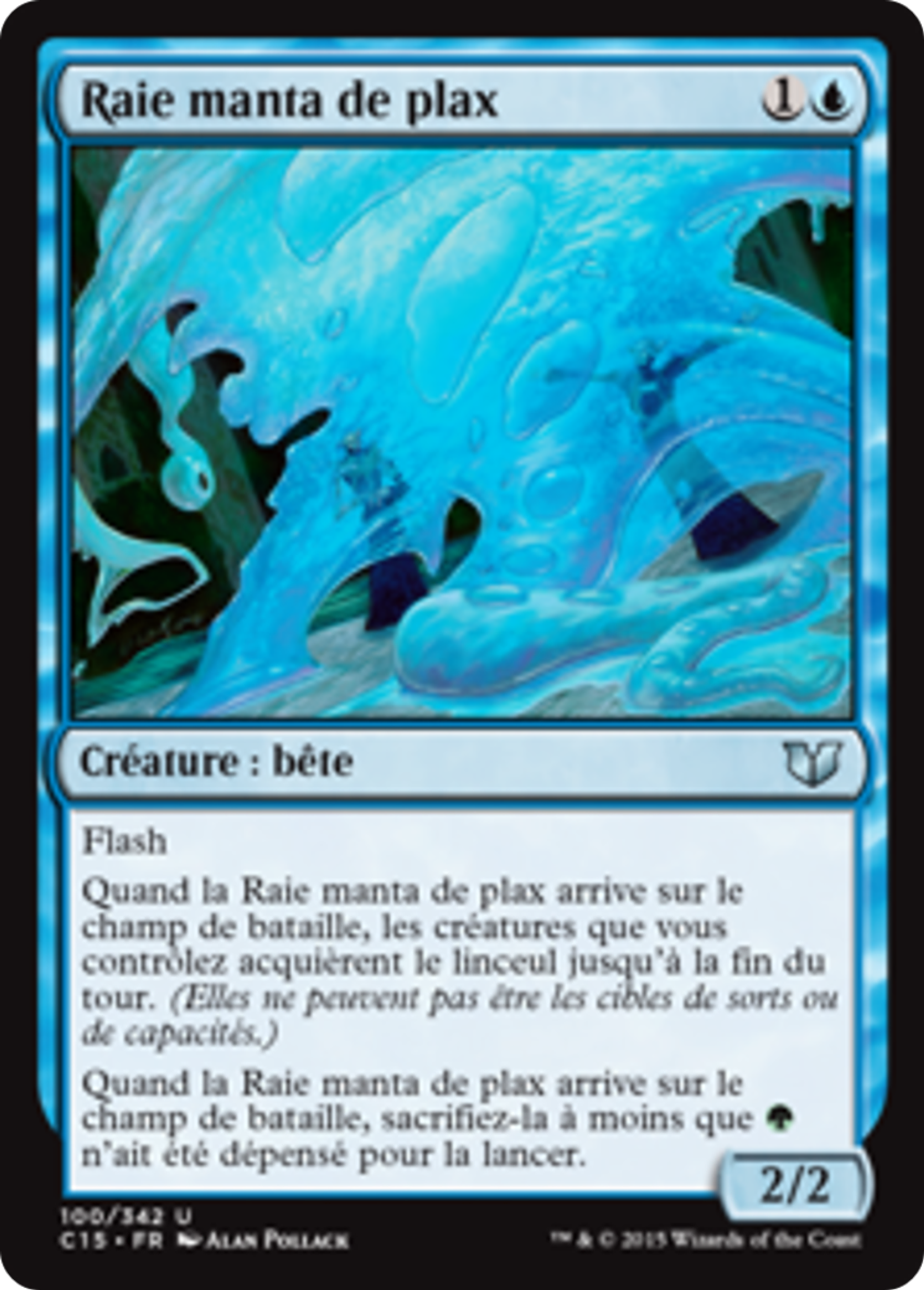 Raie manta de plax — Commander 2015 — Magic: The Gathering