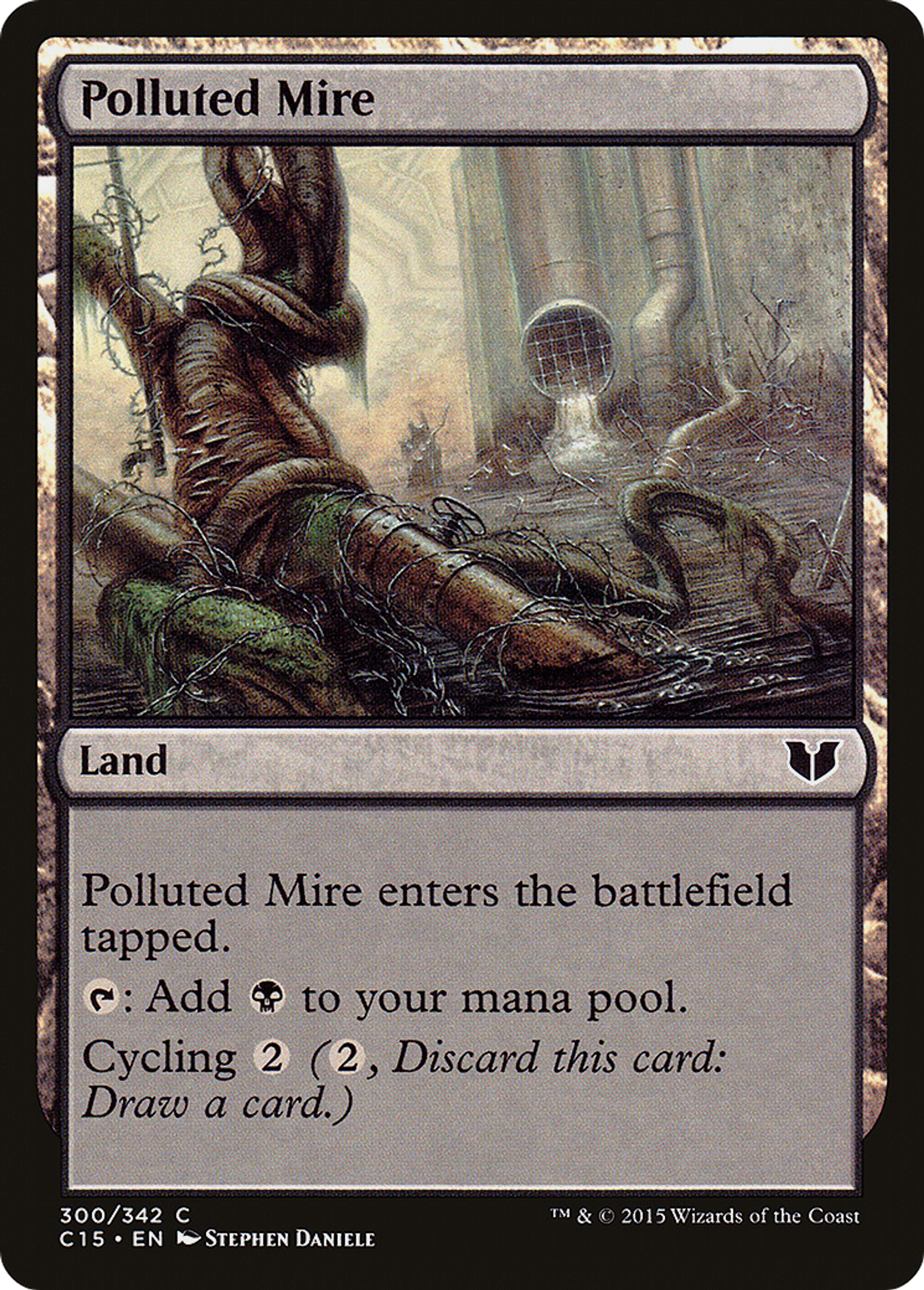 Polluted Mire — Commander 2015 — Magic: The Gathering